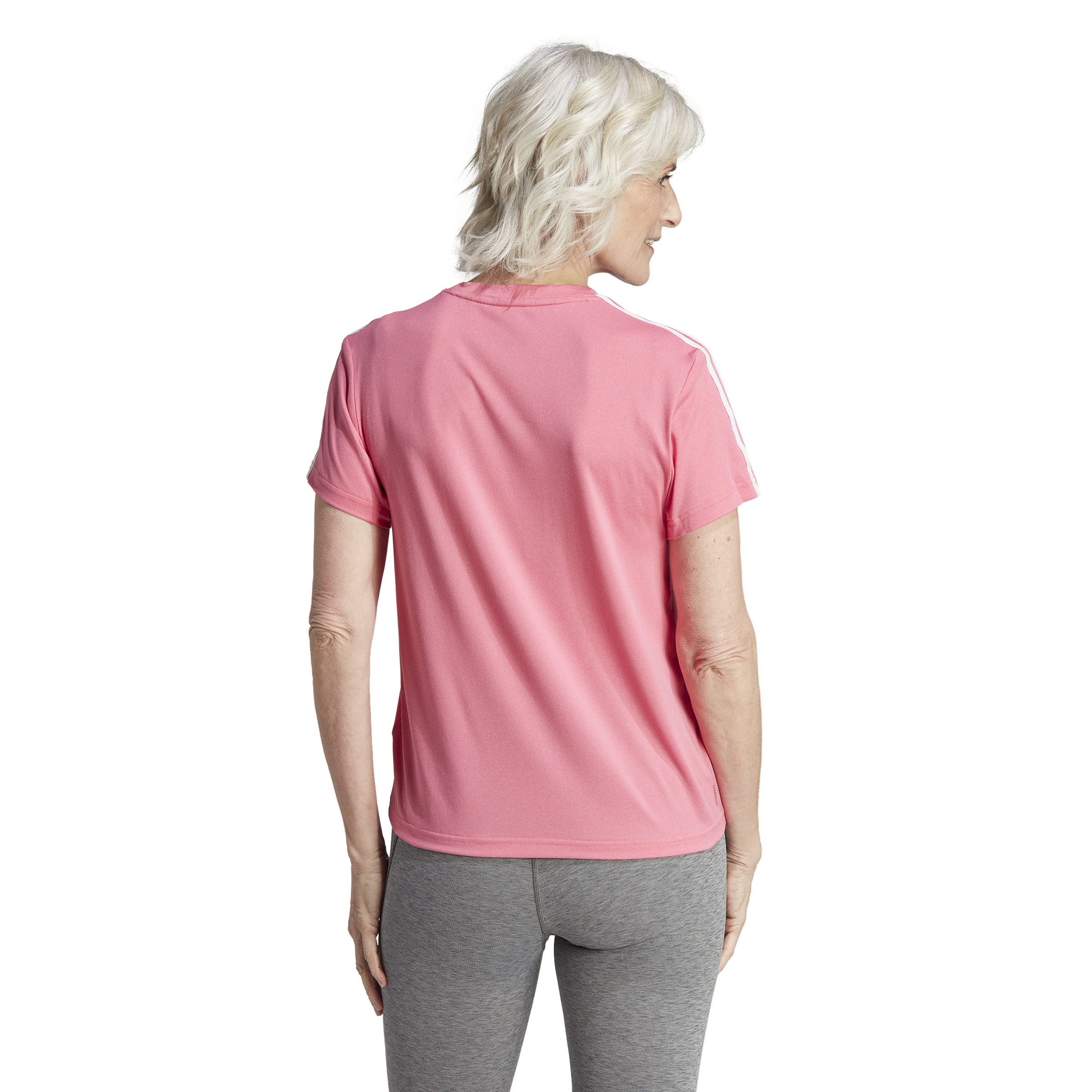 Womens Train Essential 3 Stripes Short Sleeve T-Shirt