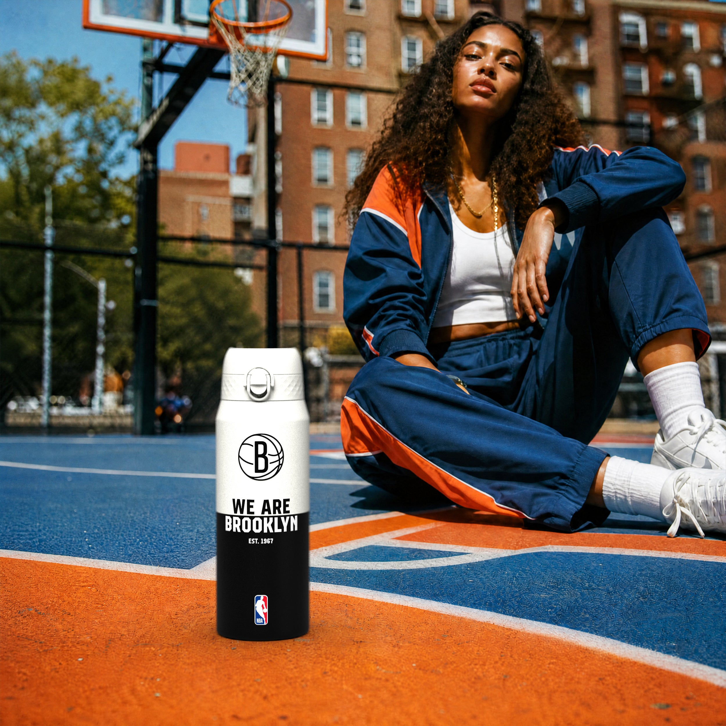 Brooklyn Nets 50 Series 750ml Insulated Water Bottle