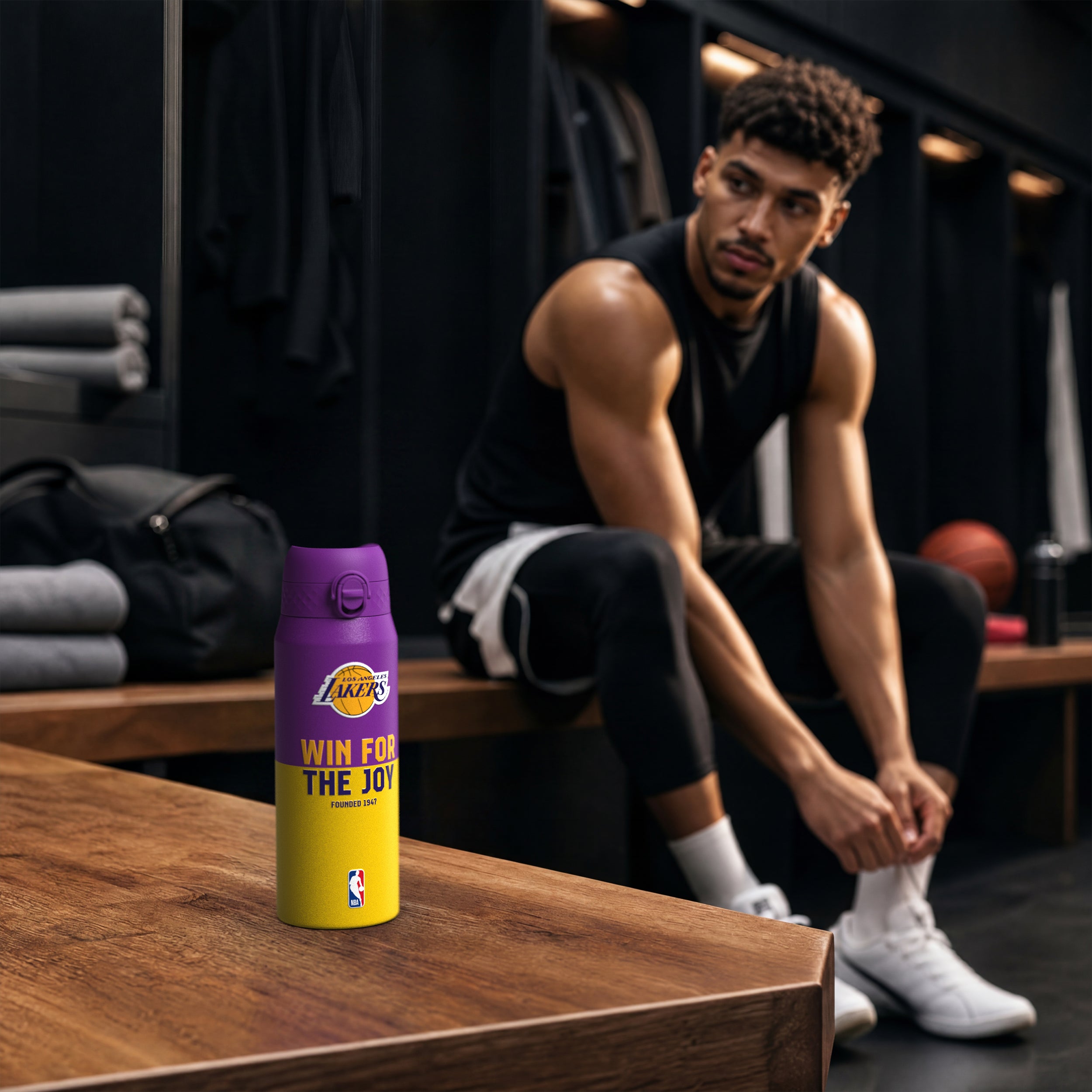 Los Angeles Lakers 50 Series 750ml Insulated Water Bottle