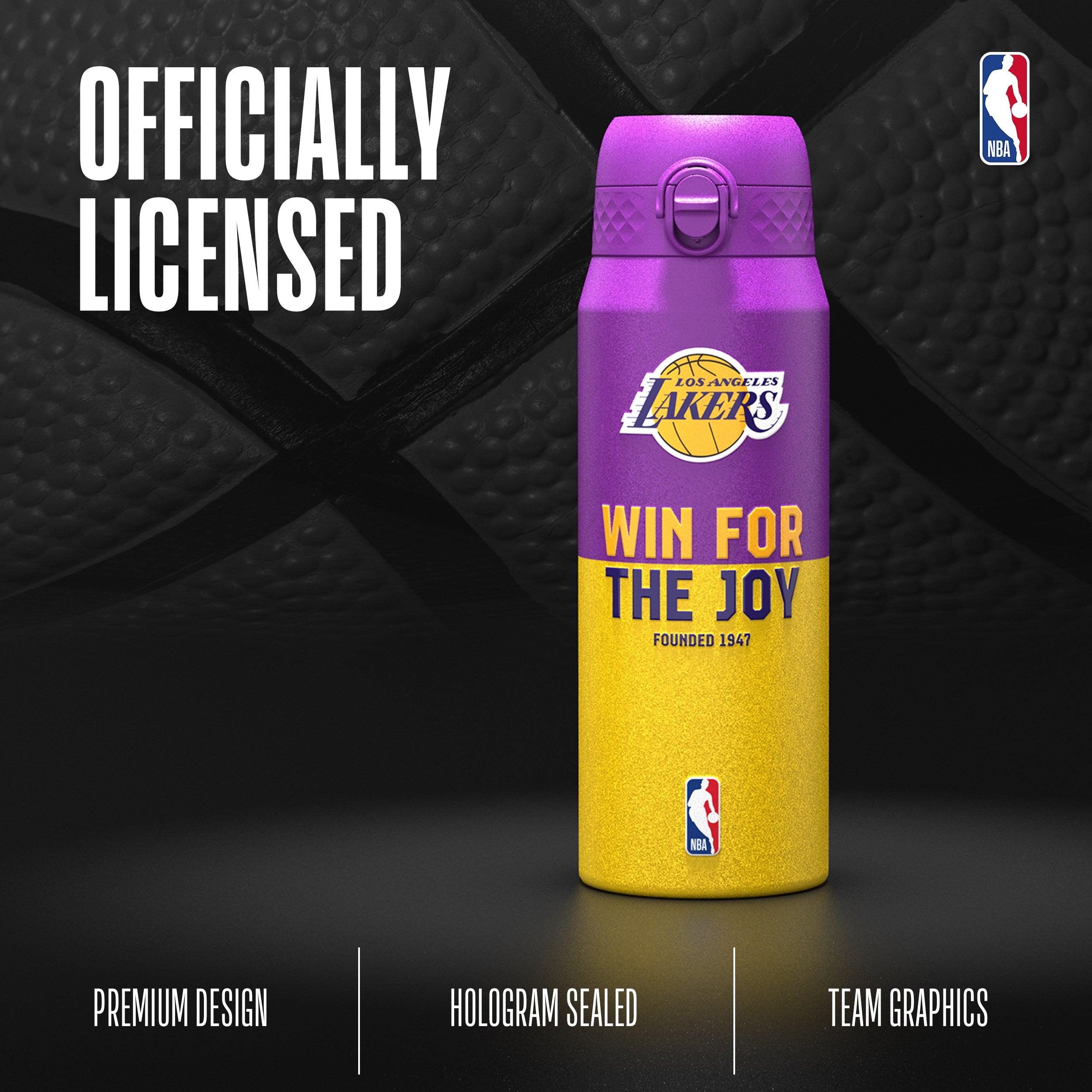 Los Angeles Lakers 50 Series 750ml Insulated Water Bottle