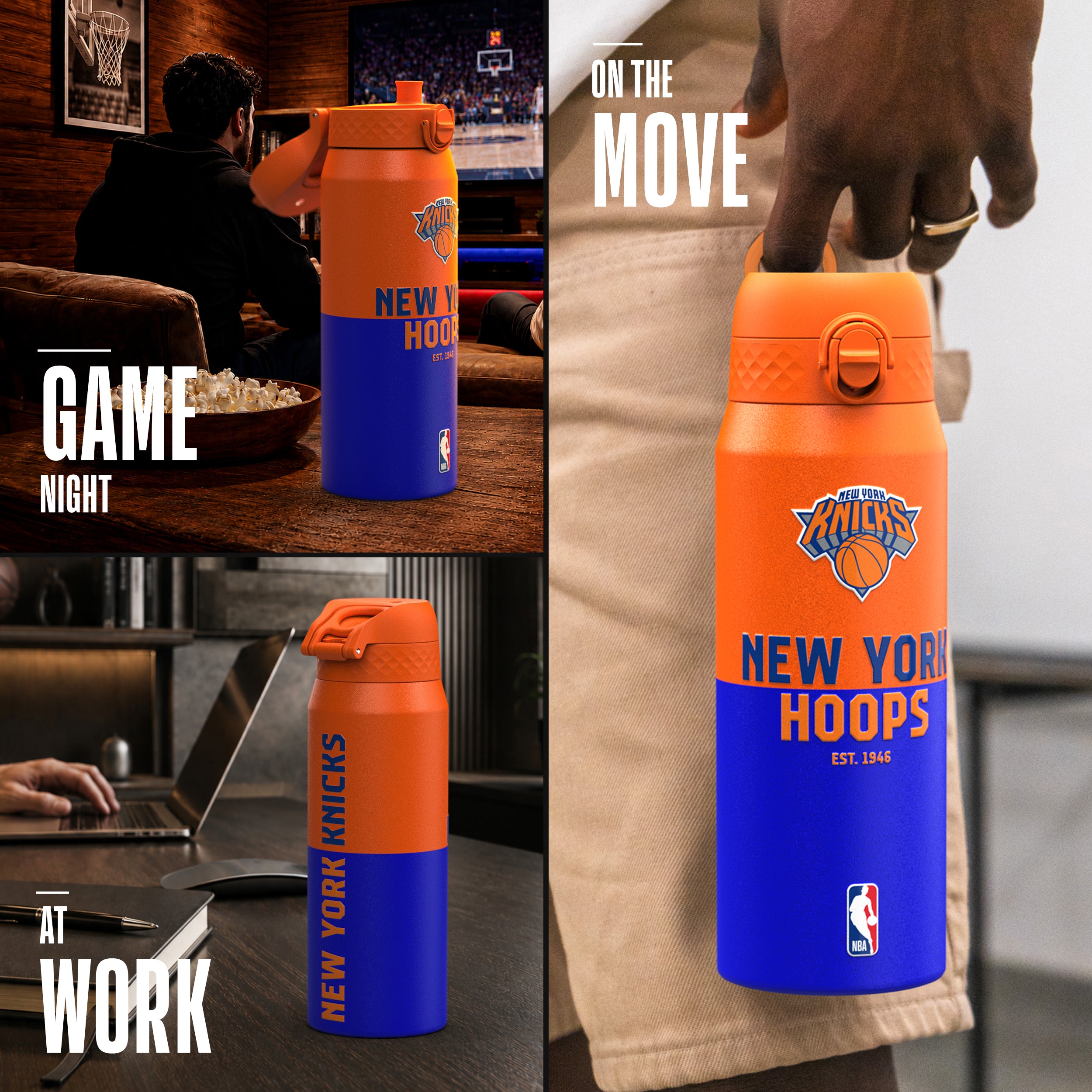New York Knicks 50 Series 750ml Insulated Water Bottle