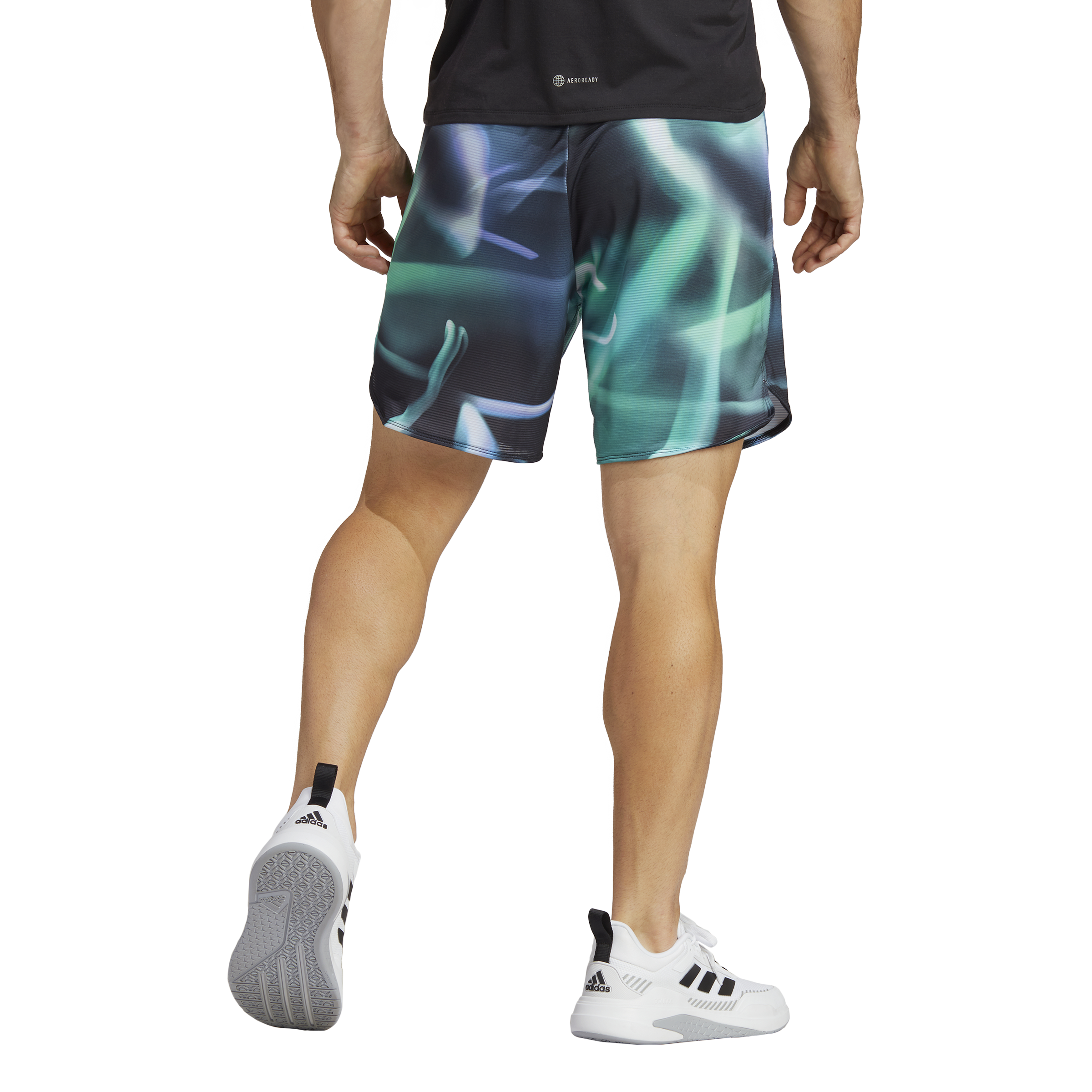 Mens Designed For Training Heather Allover Print Short