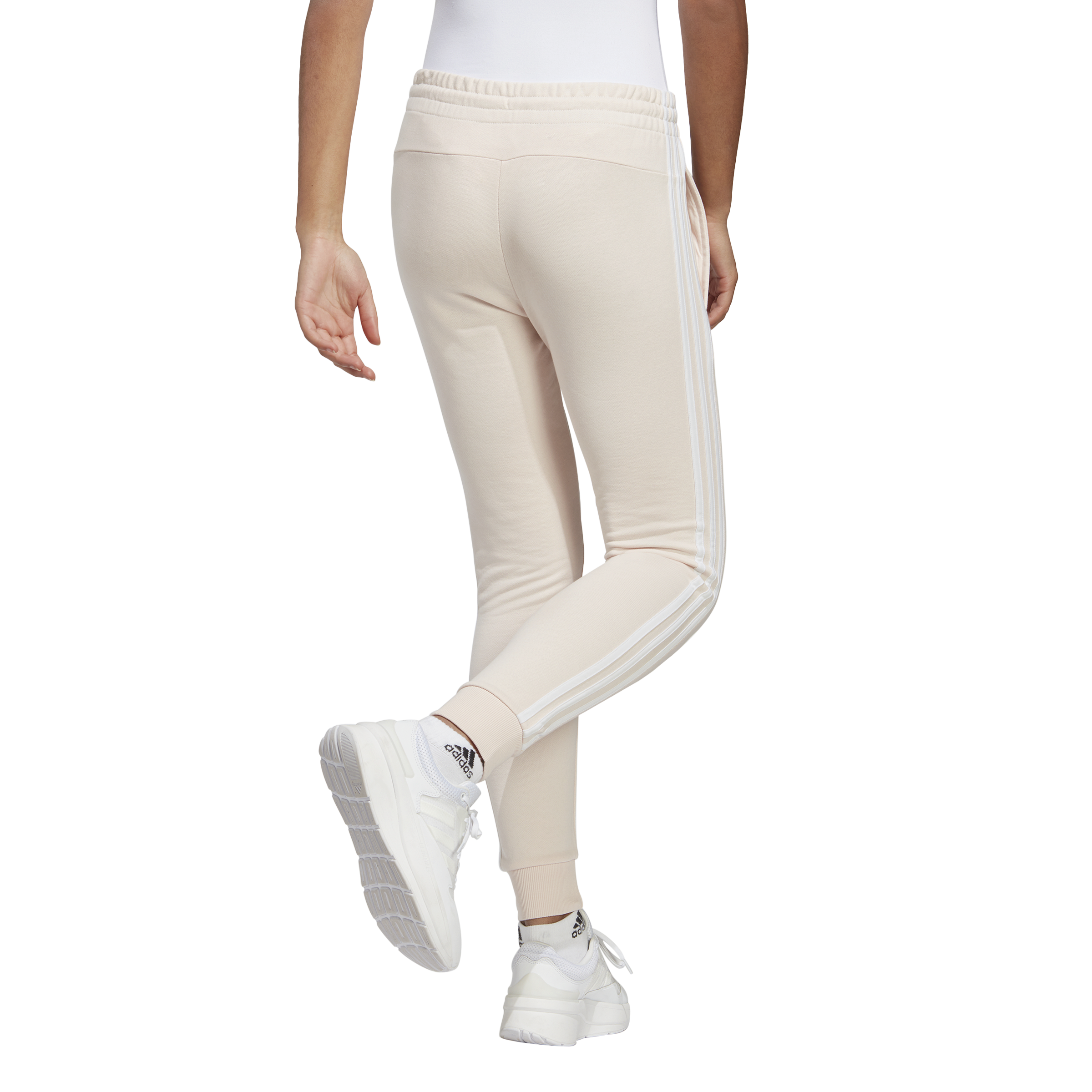 Womens 3 Stripes French Terry Cotton Pant