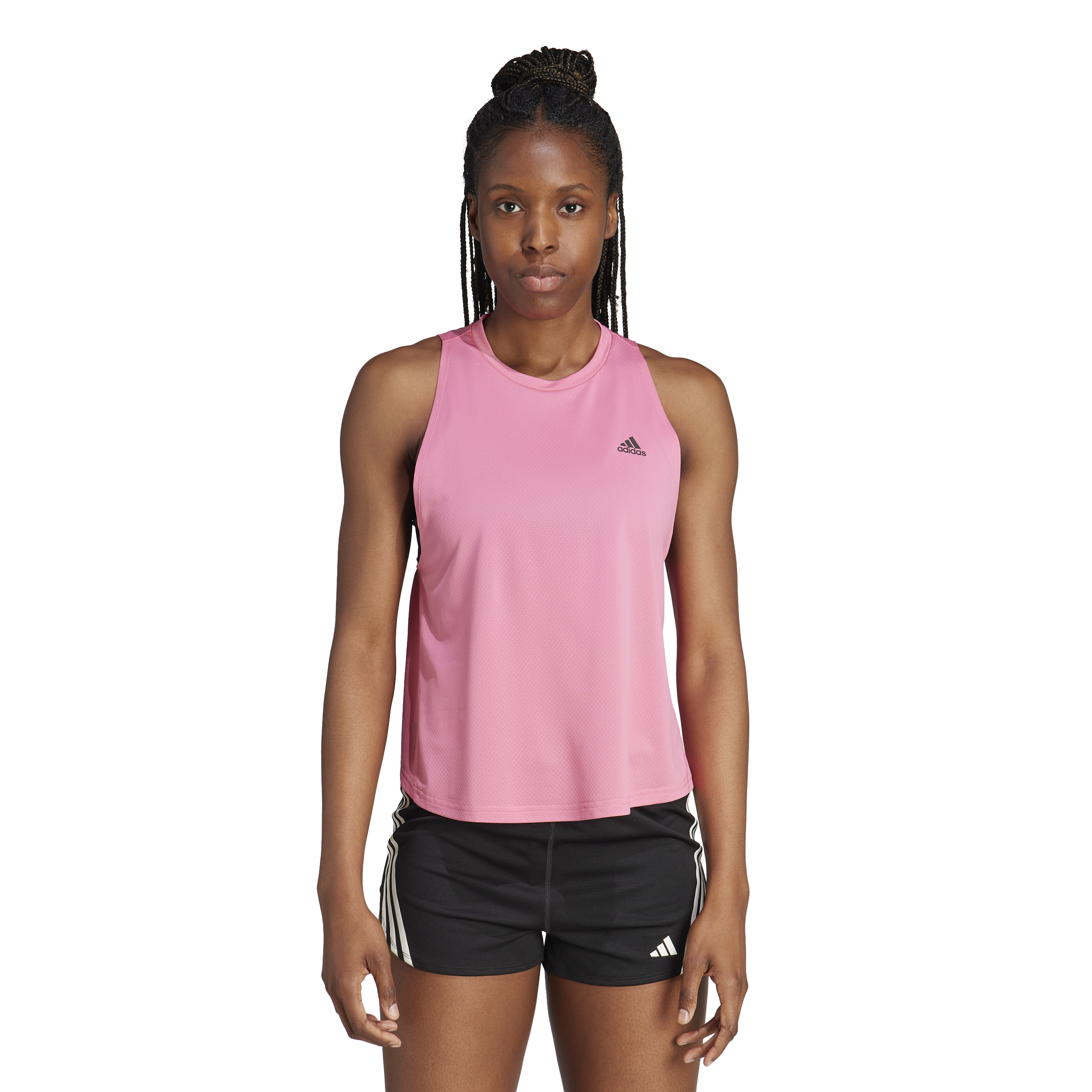 Womens Running Run Icon 3 Bar Tank