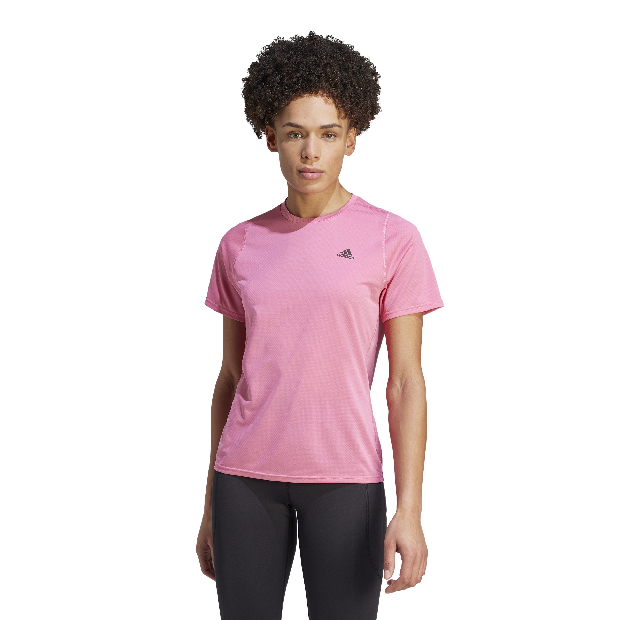 Womens Running Run Icon 3 Bar Short Sleeve T-Shirt