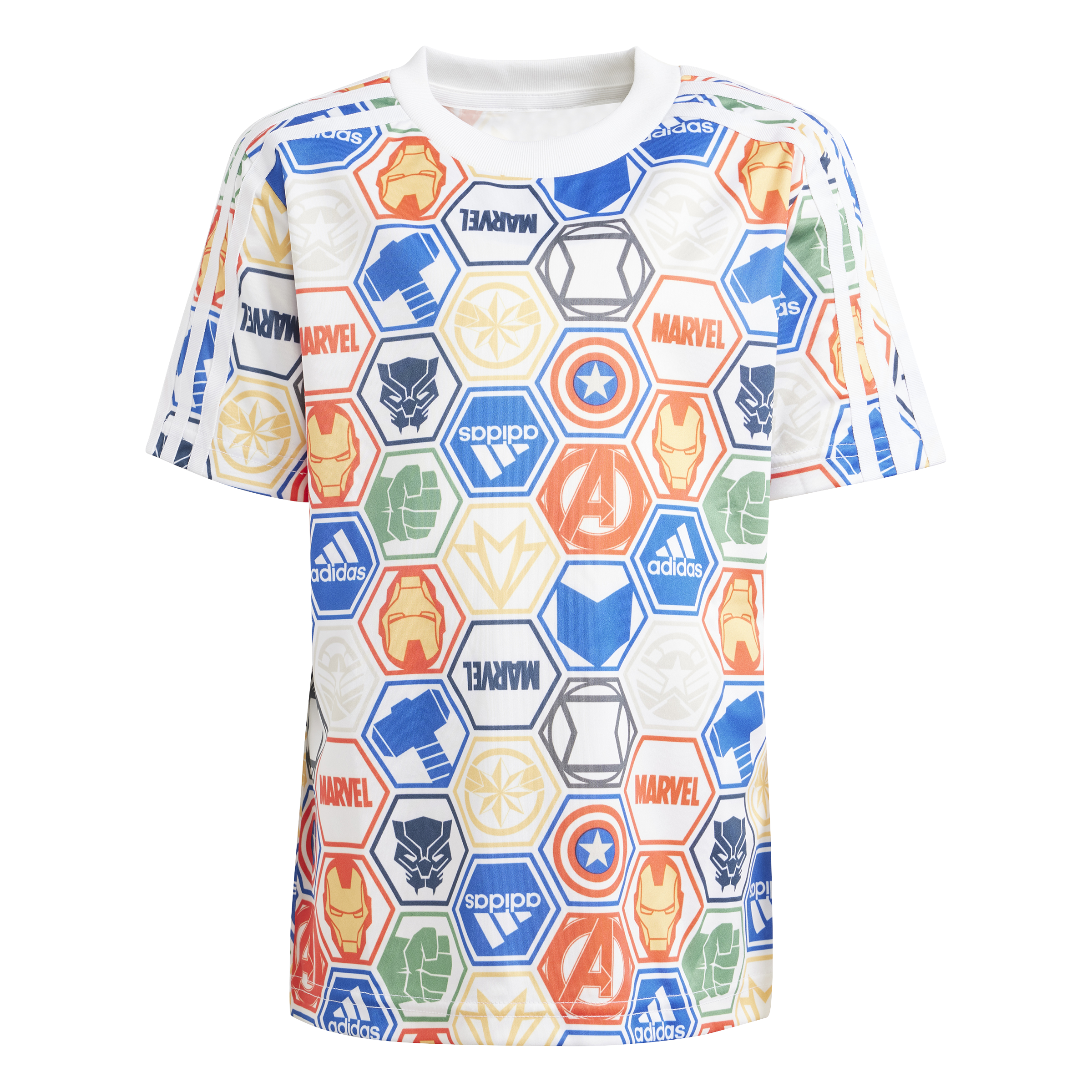 Boys Marvel All Over Print T-Shirt Short Set