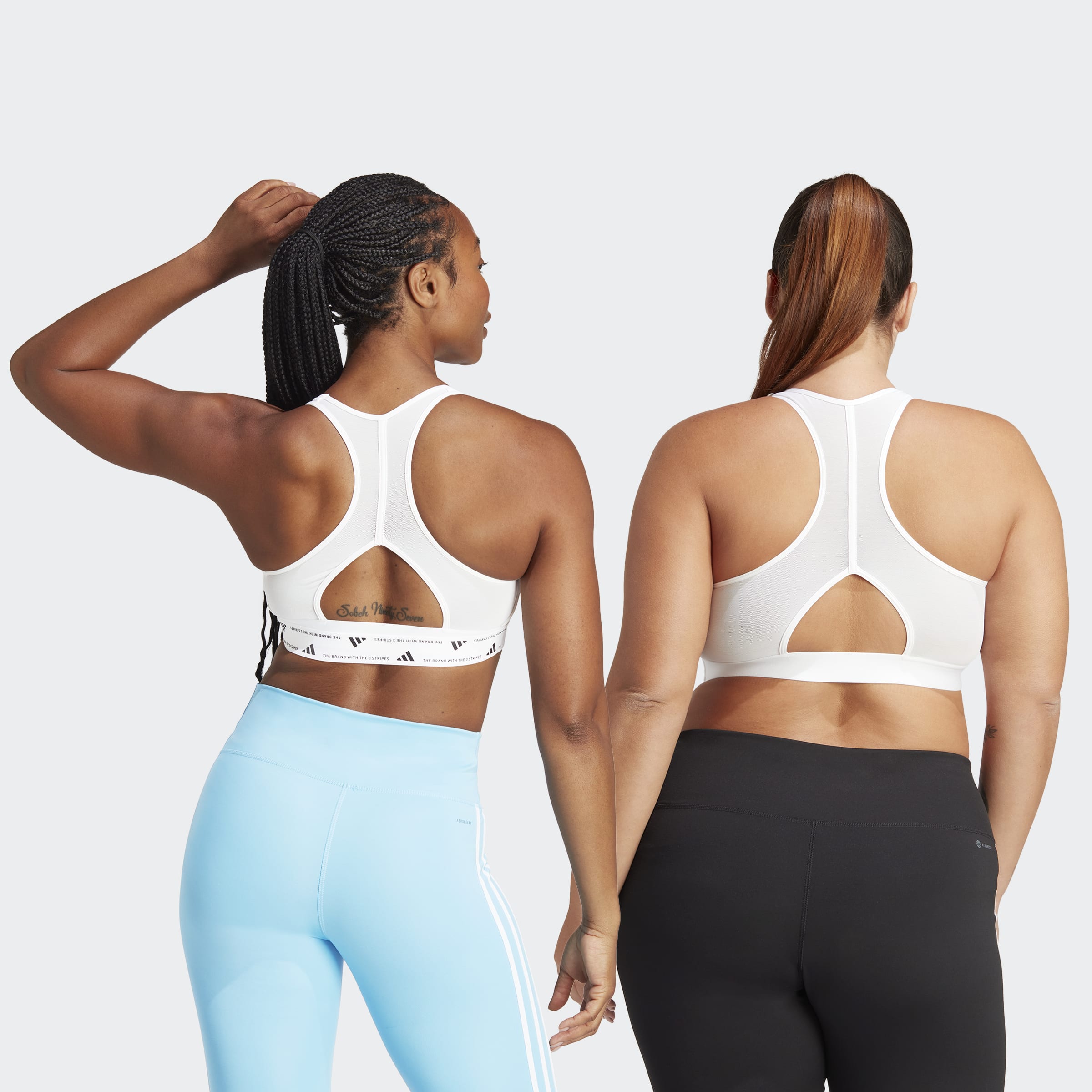 Womens Powerimpact 3 Stripes Medium Support Bra