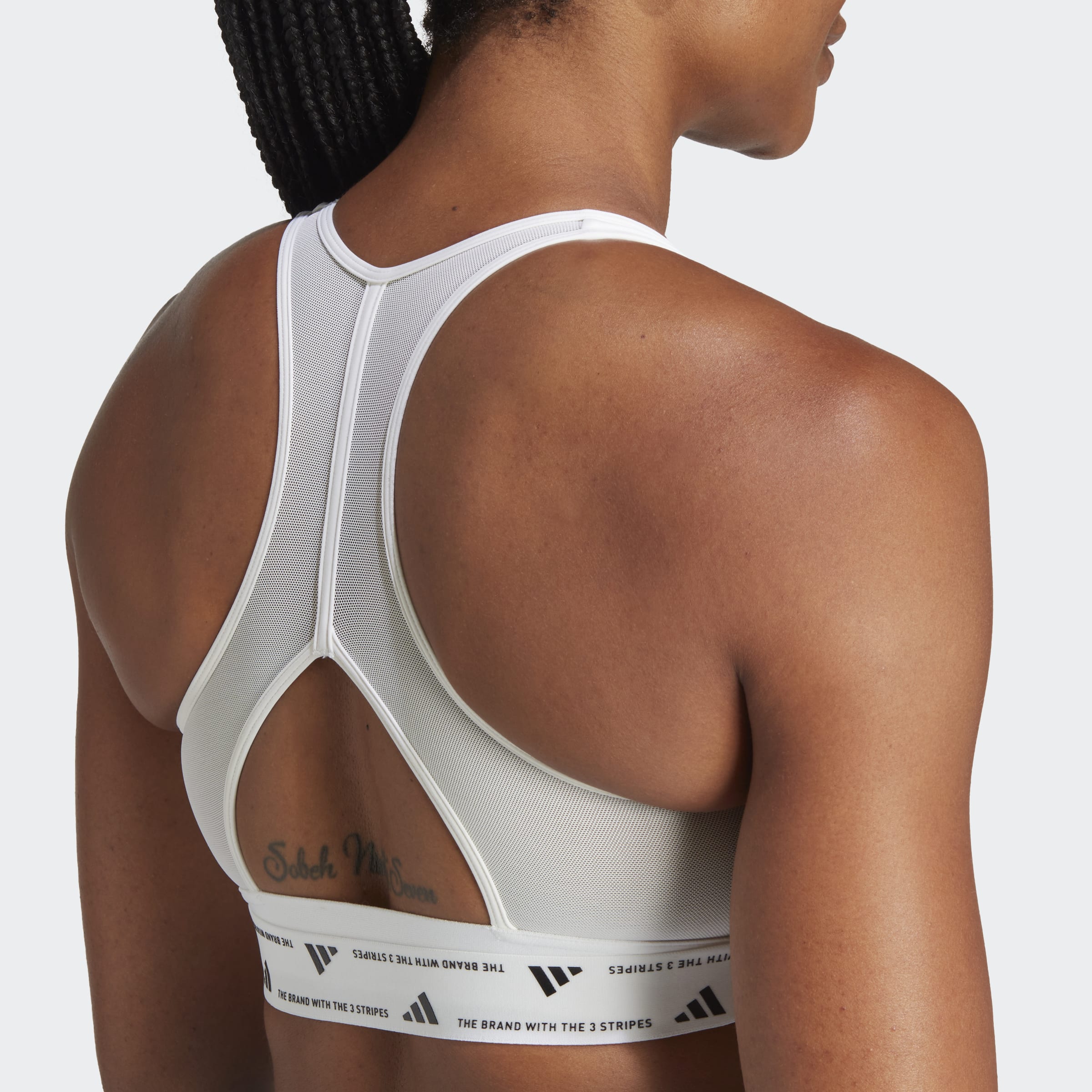 Womens Powerimpact 3 Stripes Medium Support Bra