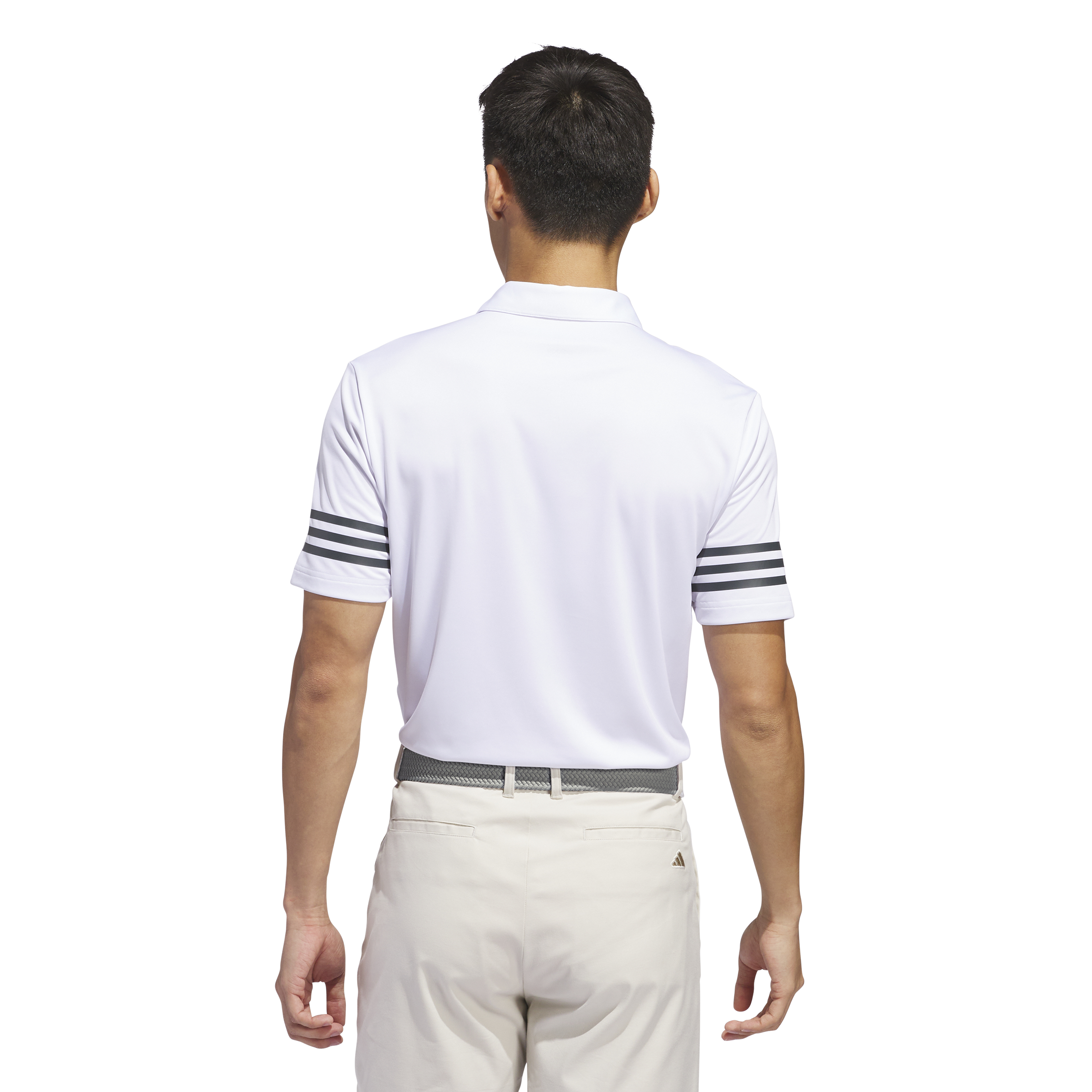 Mens Core 3 Stripe Golf Polo