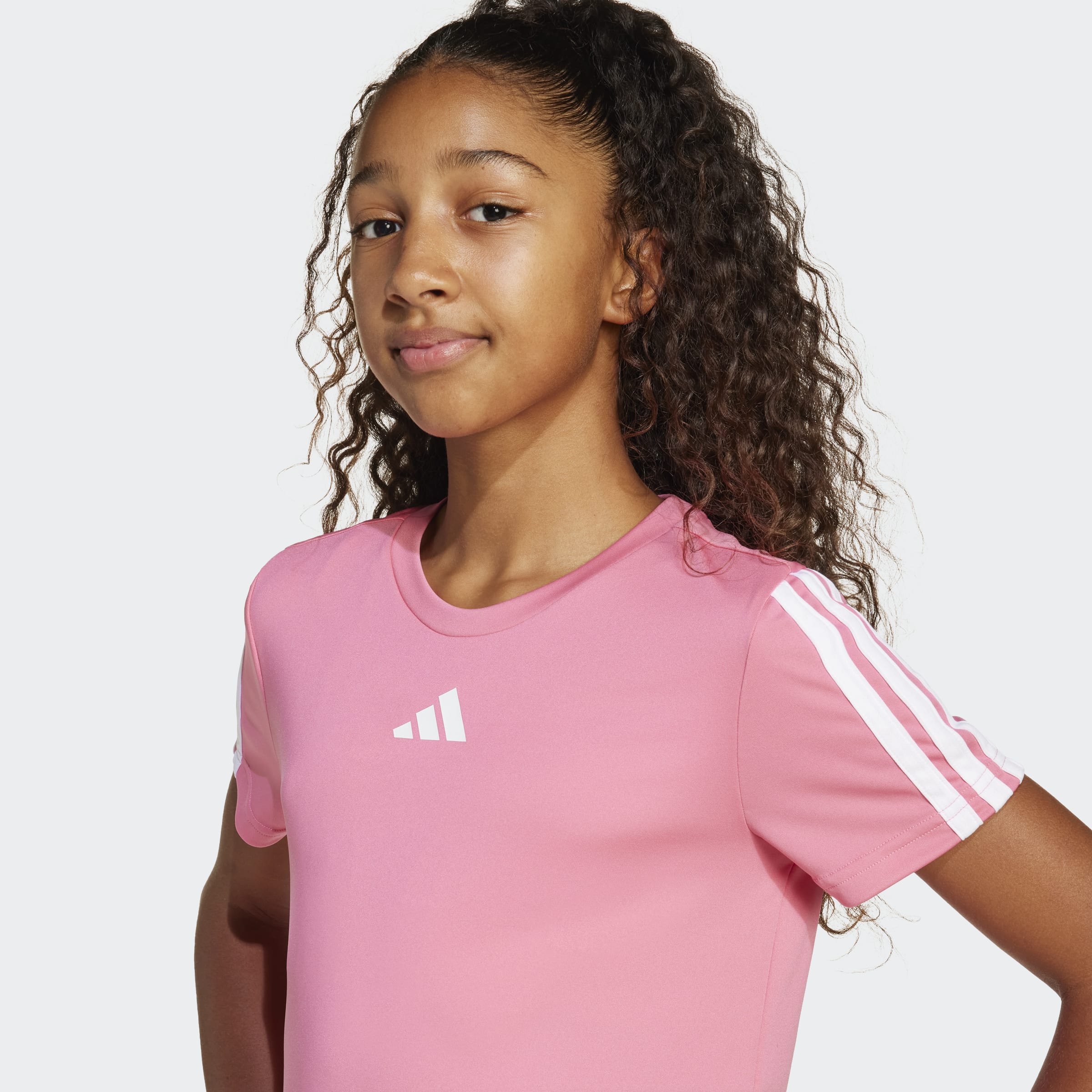 Girls Training Essentials 3-Stripes Tee