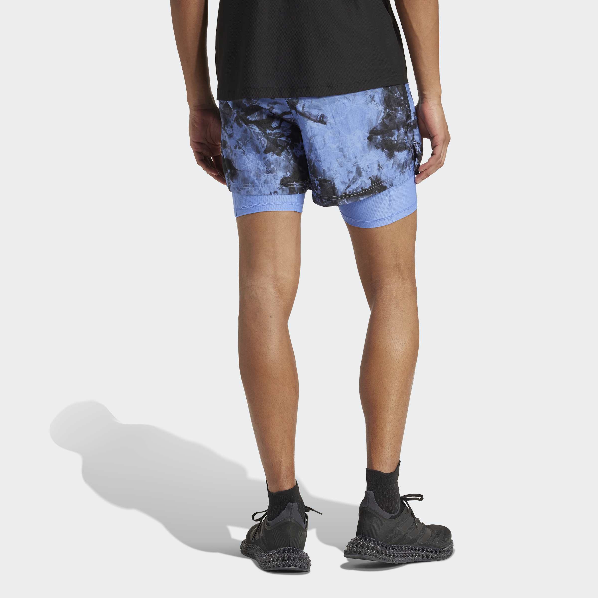 Mens Own The Run Printed 2 in1 Short