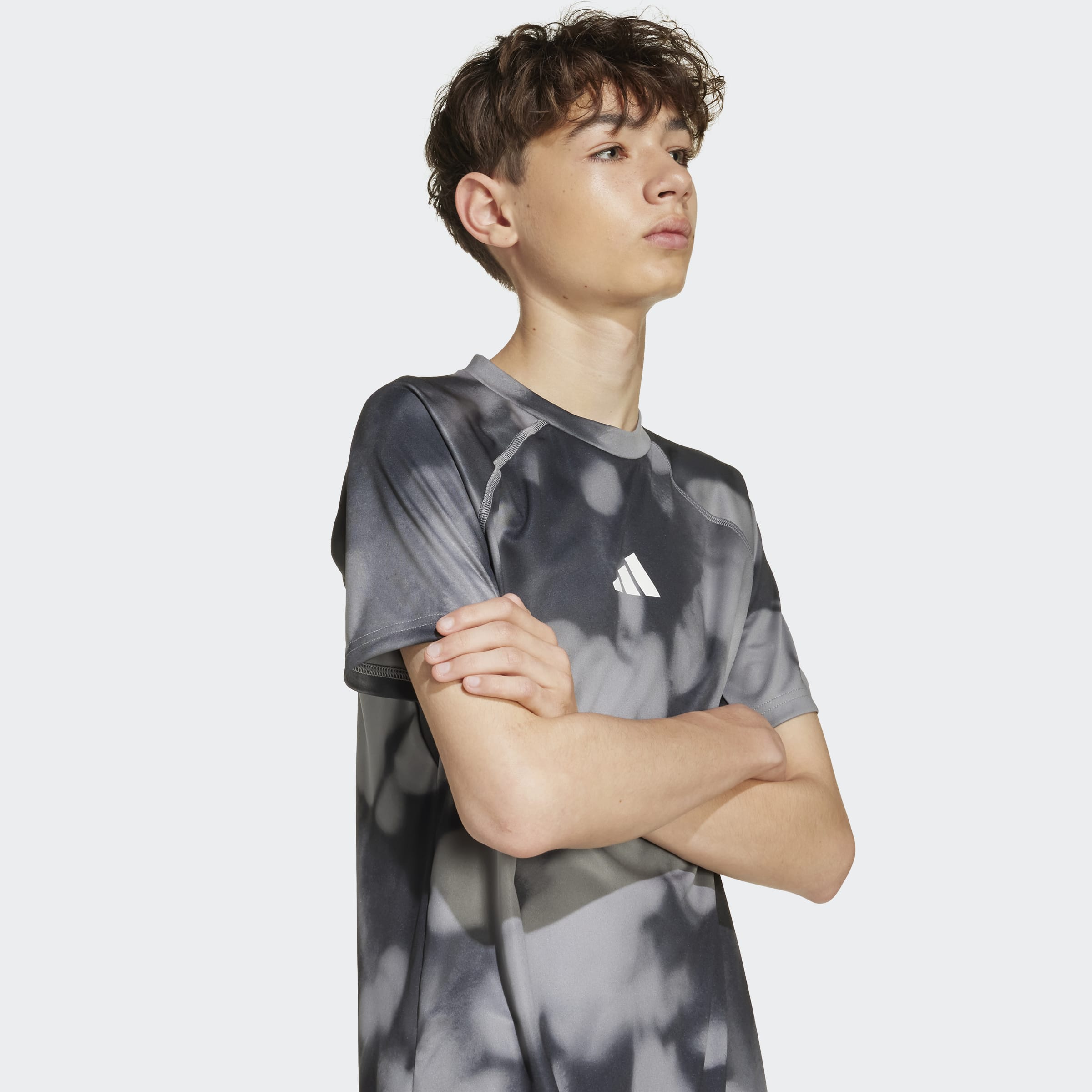 Boys Allover Graphic Short Sleeves Tees