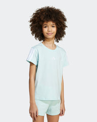 Girls Training Essentials 3-Stripes Tee