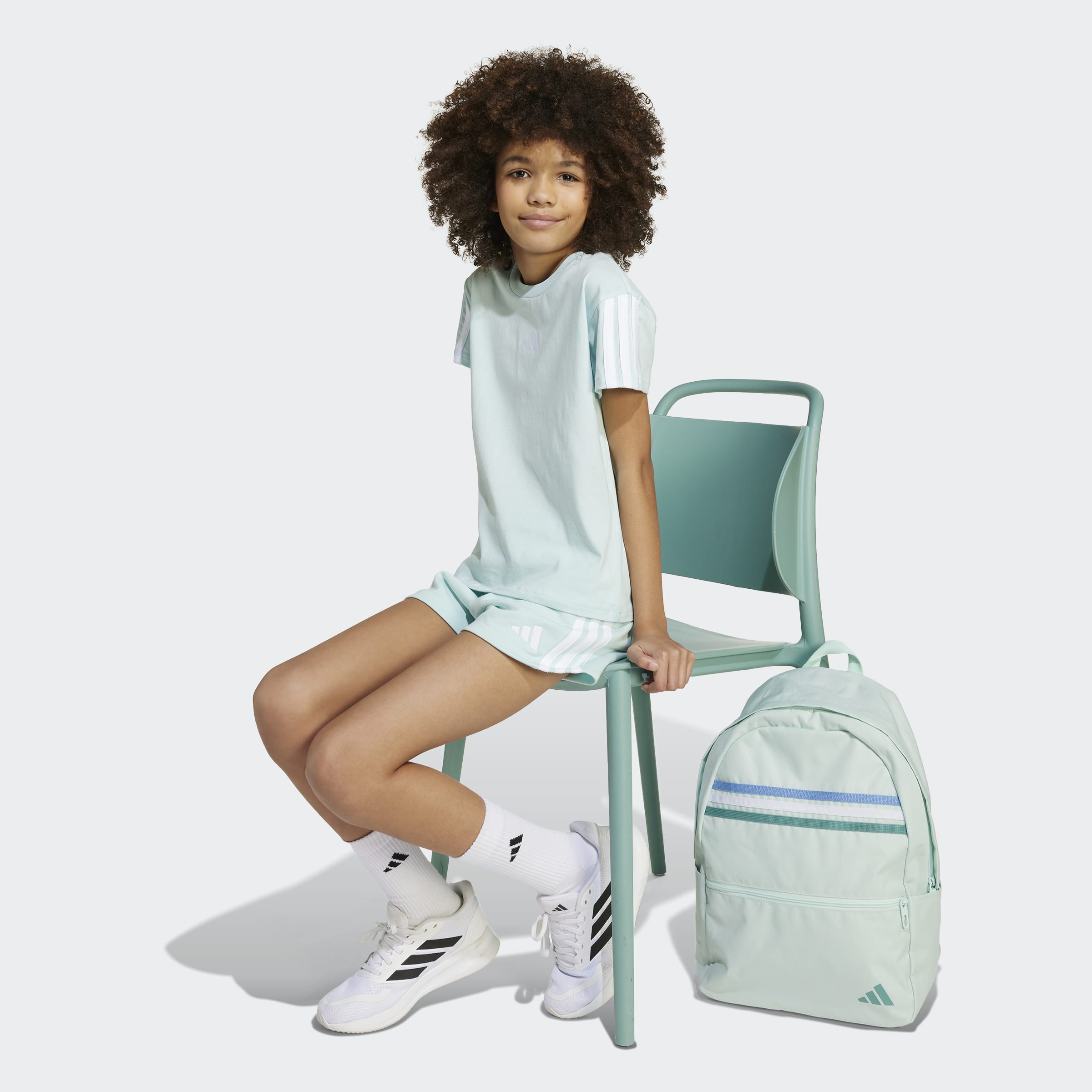 Girls Training Essentials 3-Stripes Tee