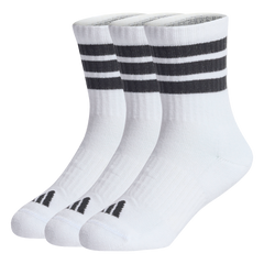 3 pack Kids 3 Stripes Cushioned Crew Socks