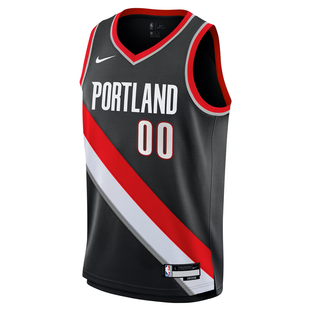 Junior Portland Trailblazers Henderson Icon Swingman Replica Jersey