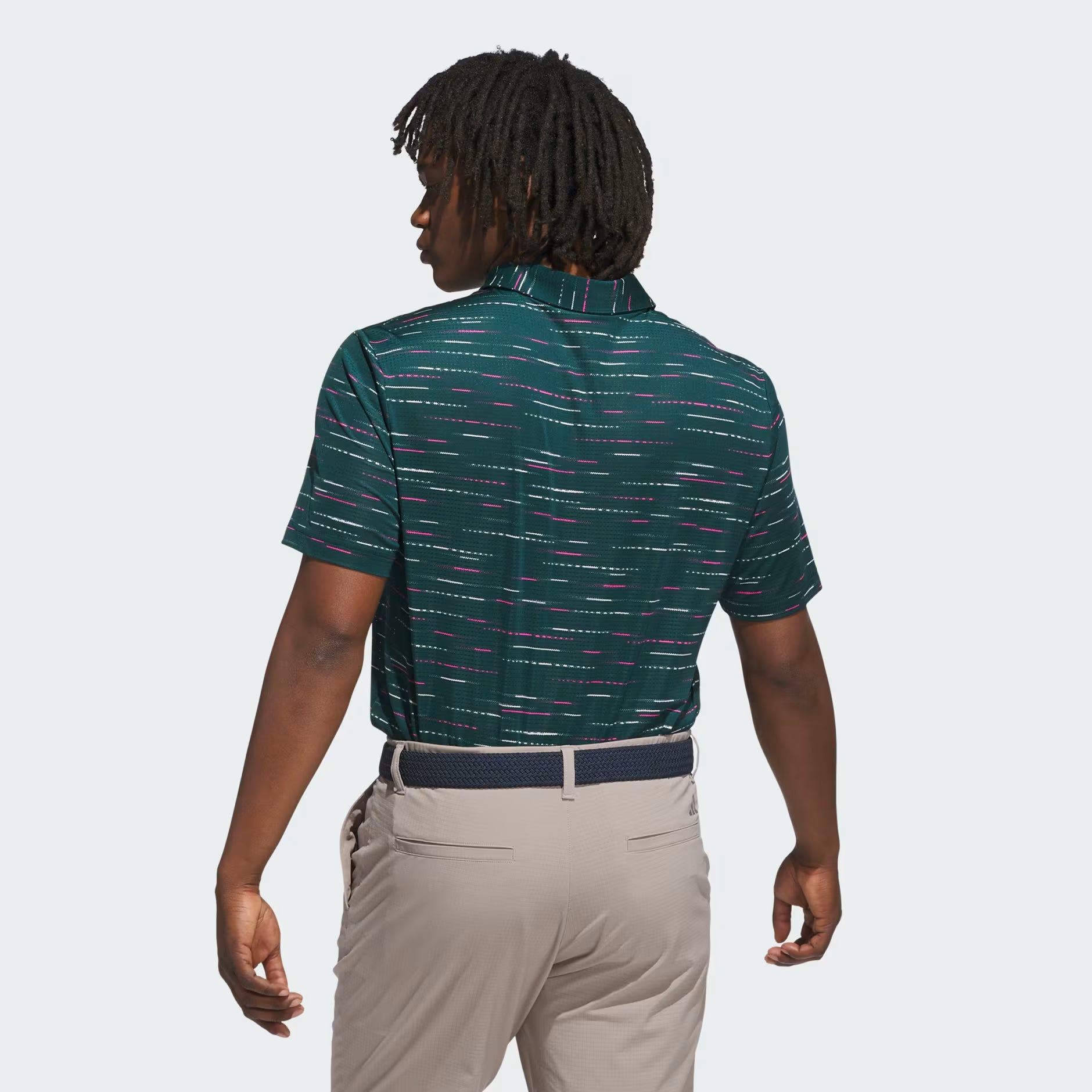 Mens Ultimate Mesh Printed Golf Polo