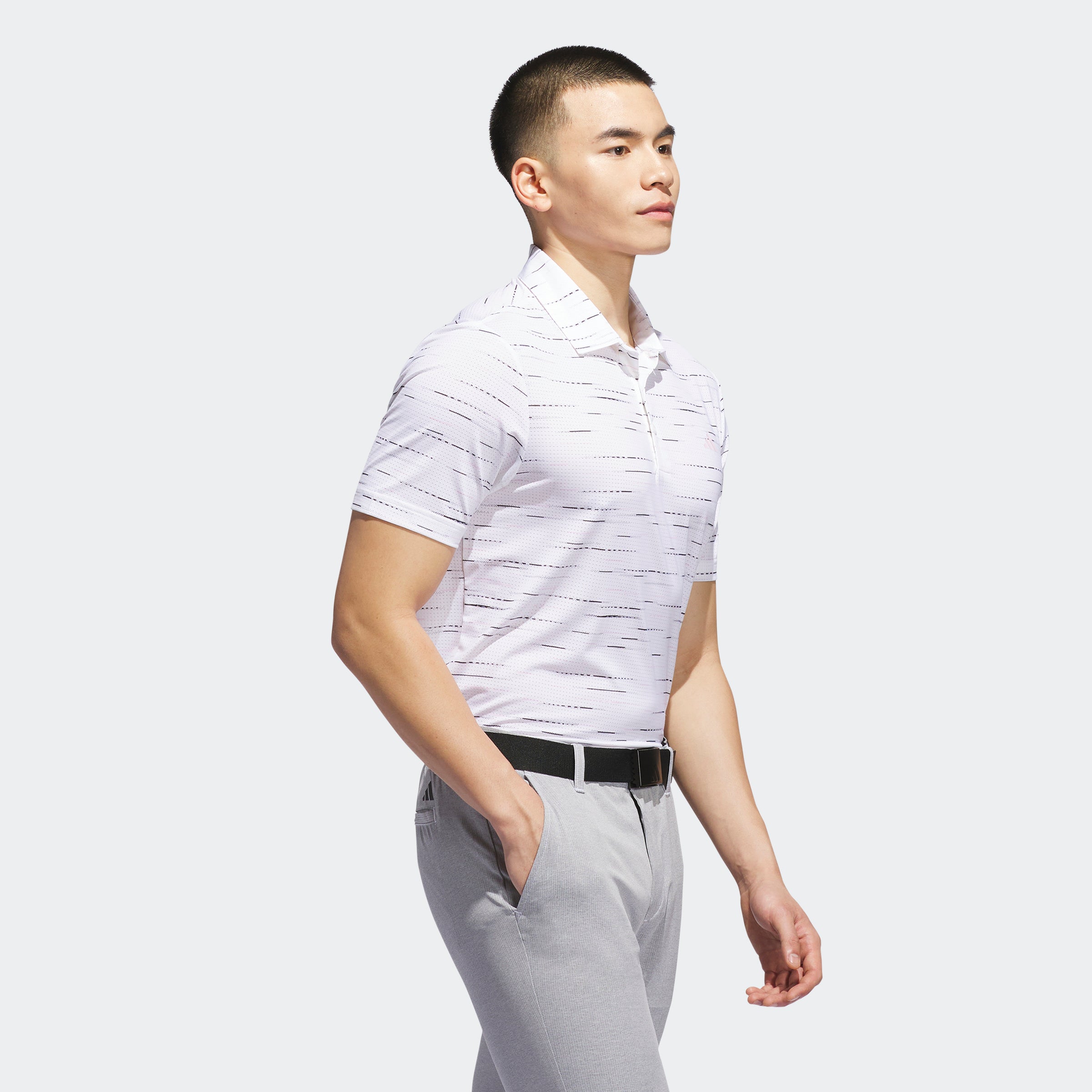 Mens Ultimate Mesh Printed Golf Polo