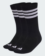 3 Pack 3 Stripes Cushioned Essential Crew Socks