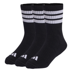 3 pack Kids 3 Stripes Cushioned Crew Socks