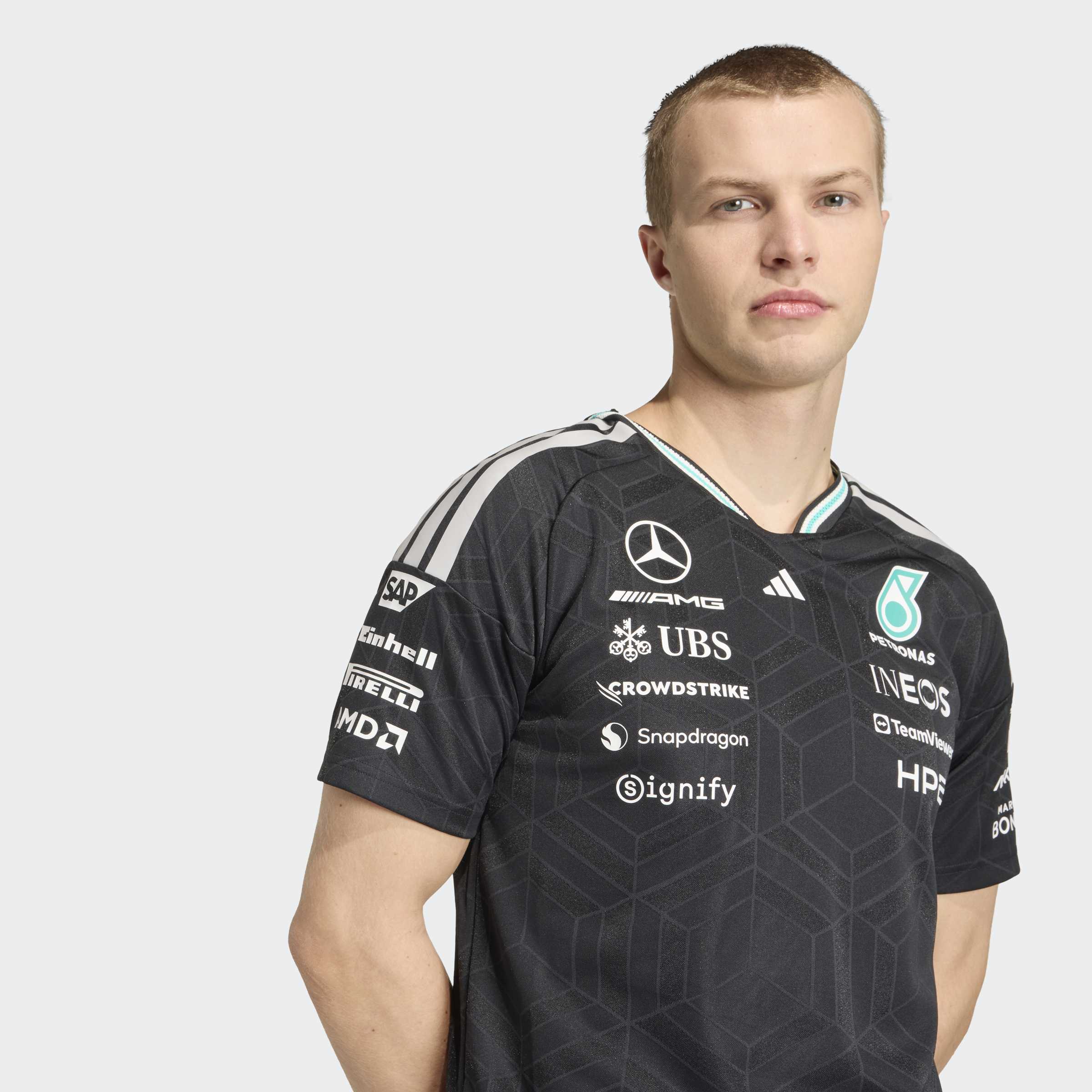 Mens Mercedes AMG F1 Drivers Replica Shirt