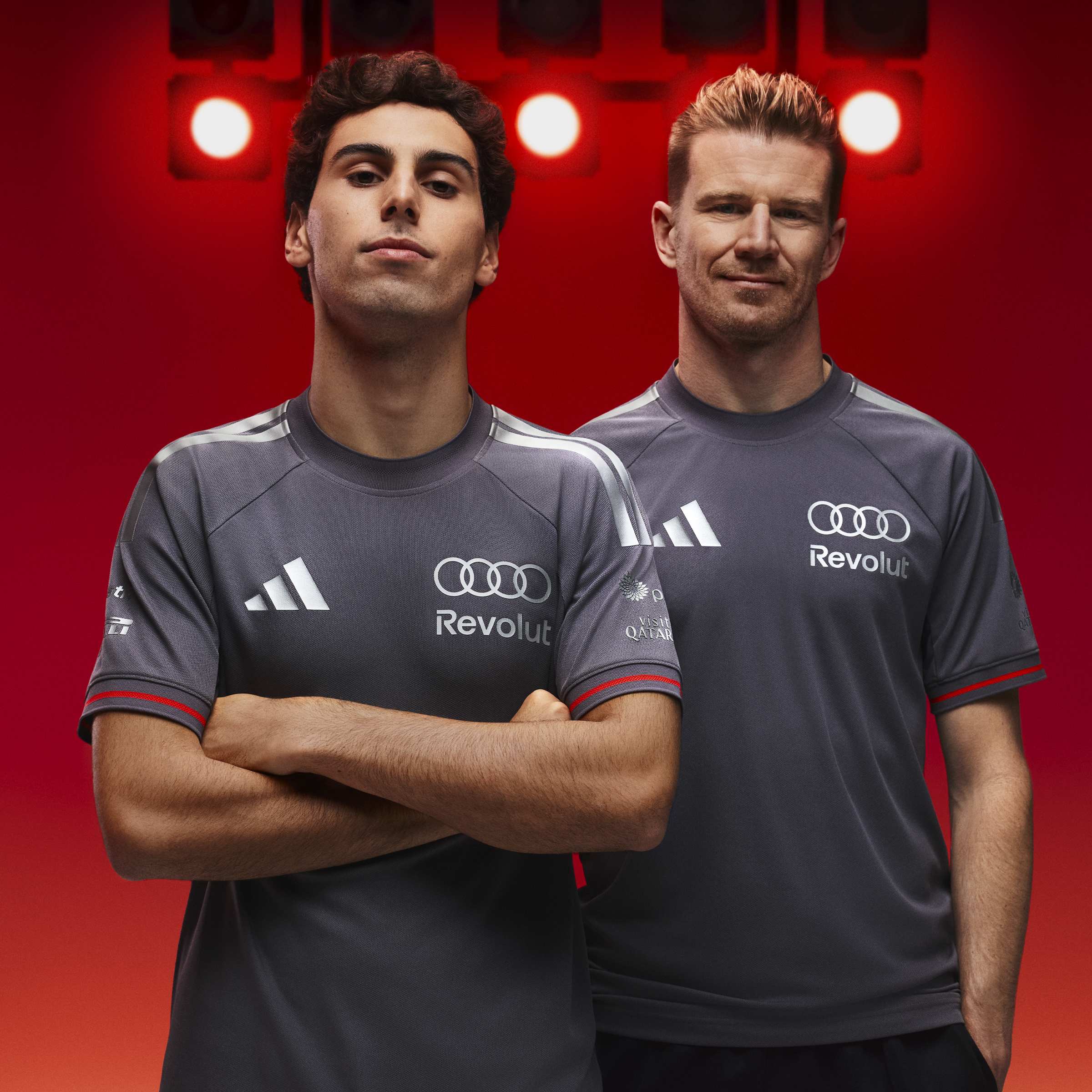 Mens Audi F1 Drivers Replica Shirt