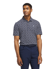 Mens Ultimate Mesh Printed Golf Polo