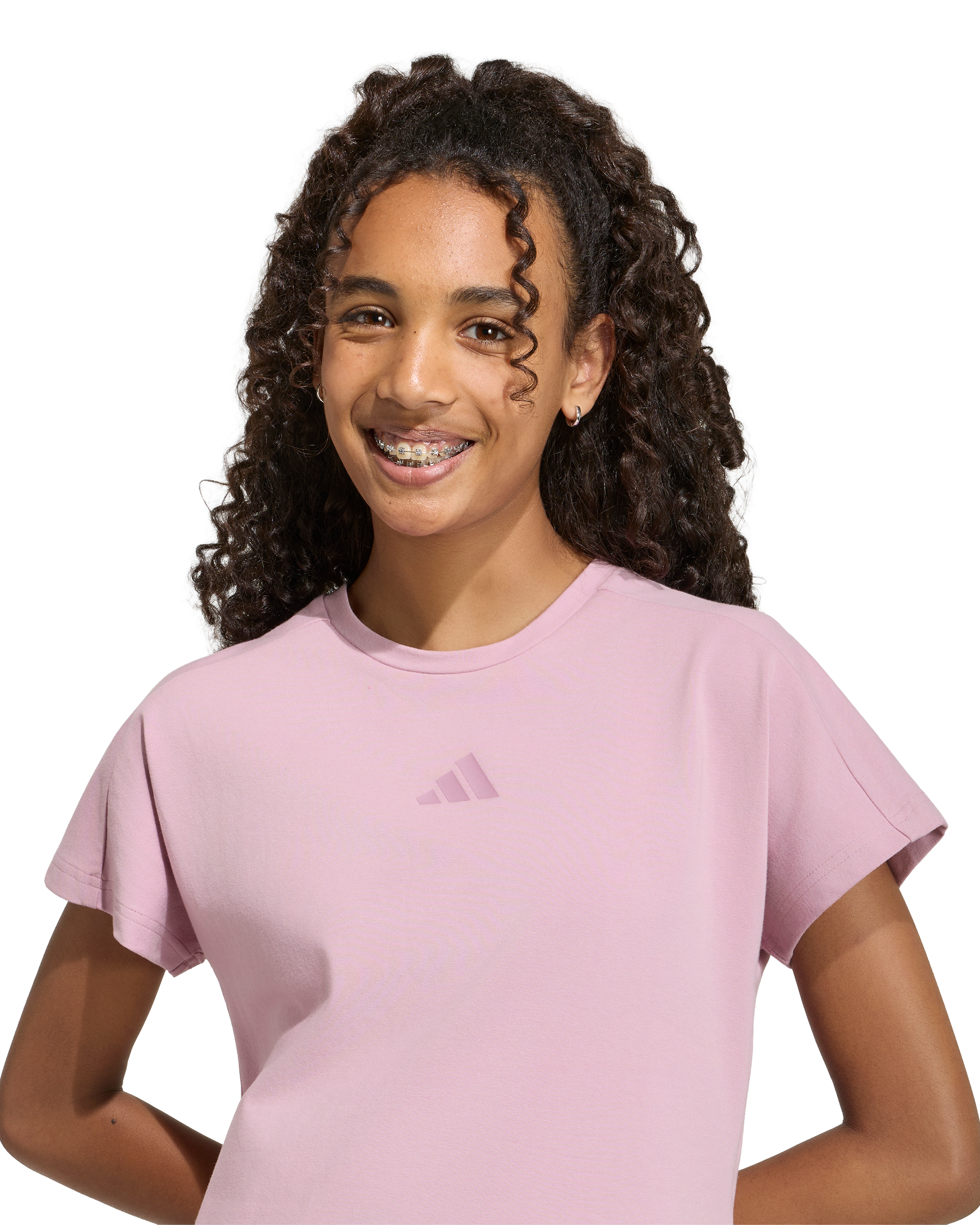 Junior Girls Future Icons 3 Stripes T-Shirt