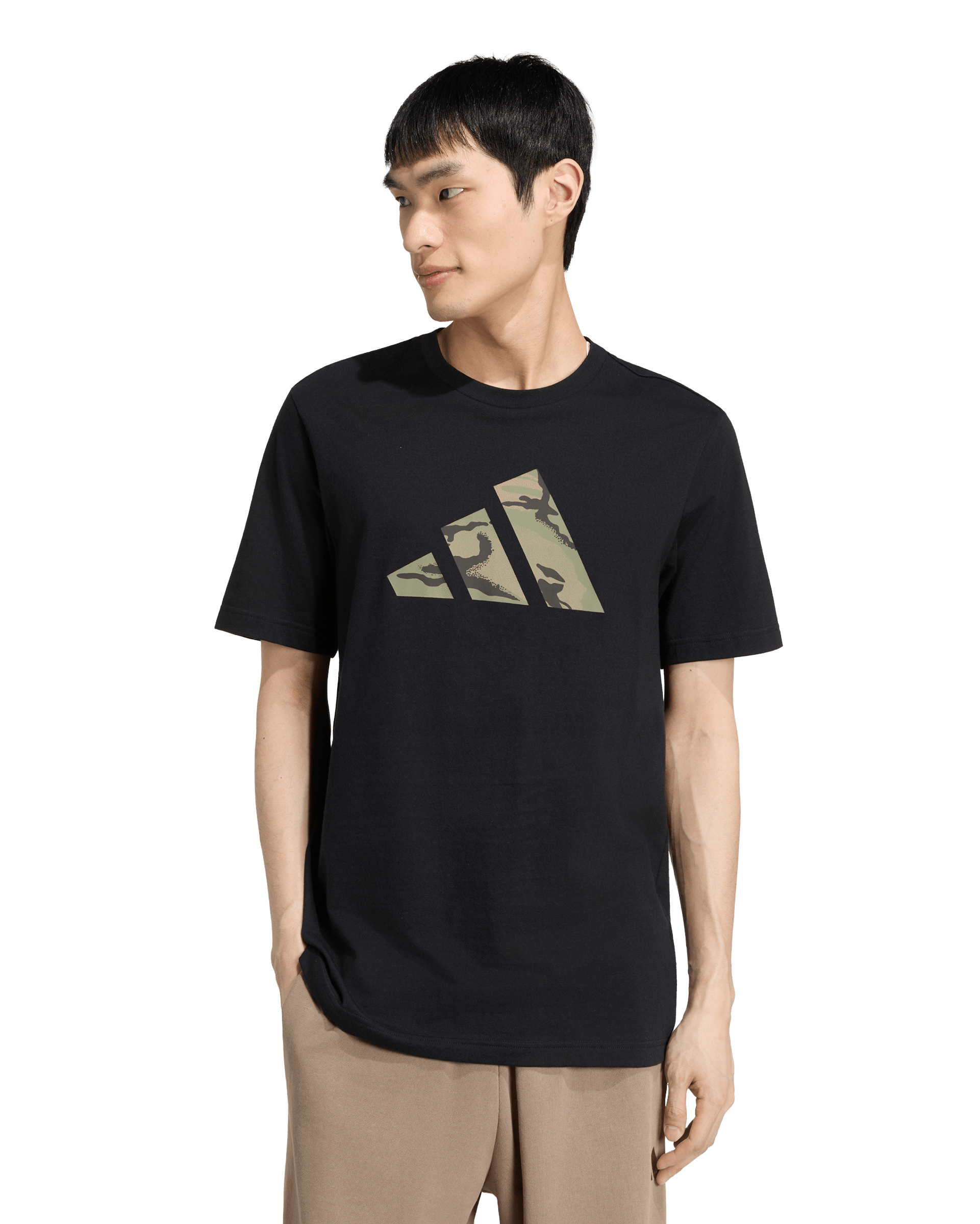Mens Camo Logo Short Sleeve T-Shirt