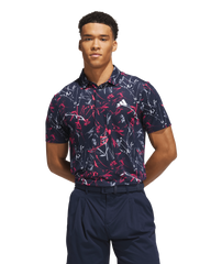 Mens Ultimate Mesh Printed Golf Polo