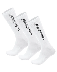 3 Pack L/AB Horizontal Mid Calf Crew Socks