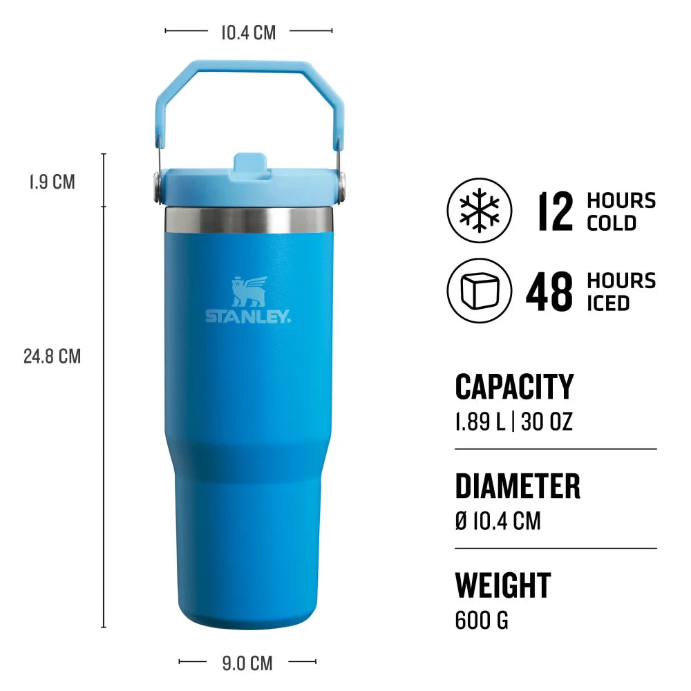 Ice Flow Go Flip Straw Azure 30 Ounce Tumbler