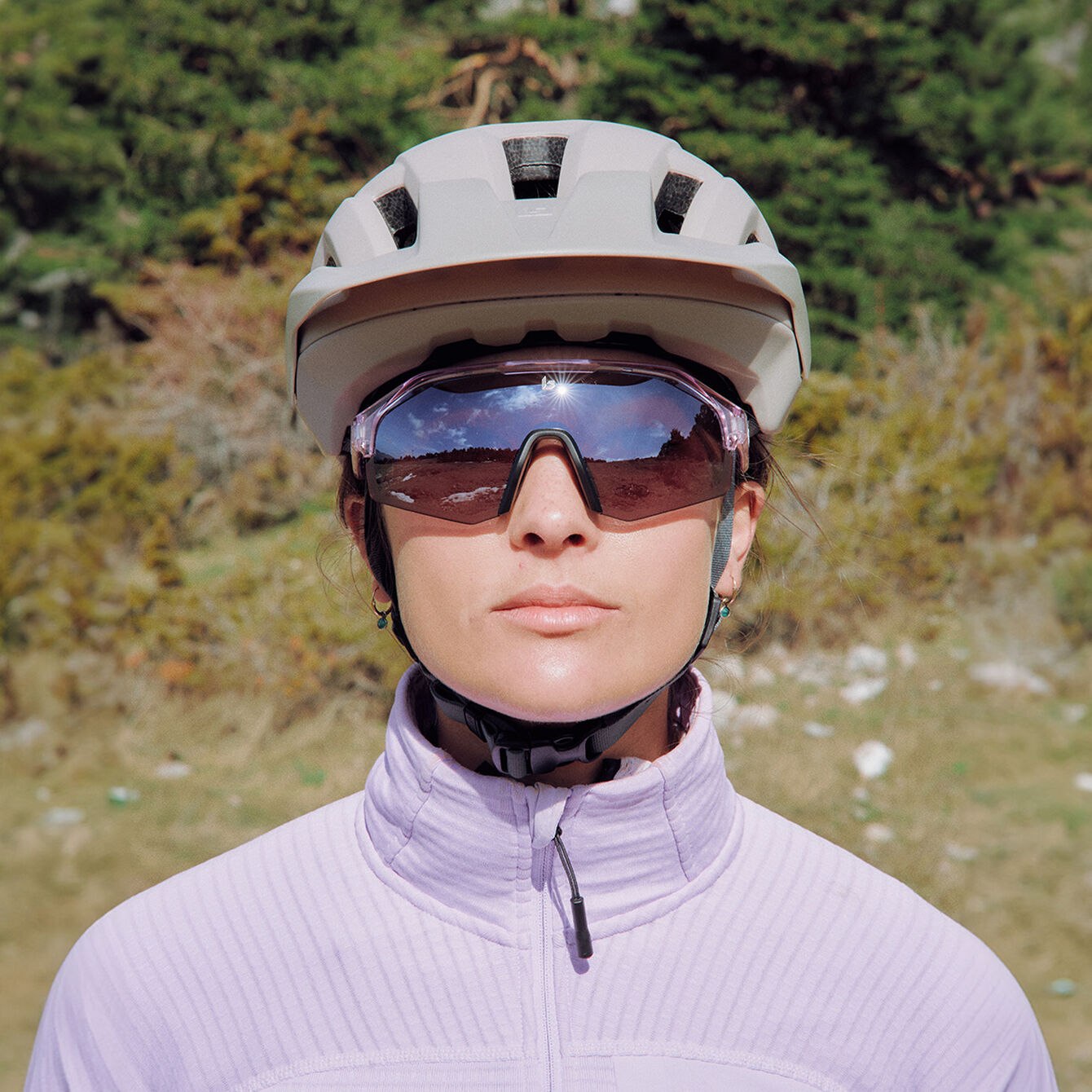 Lightshifter Astro Purple Crystal Gun Cat 3 Sport Sunglass