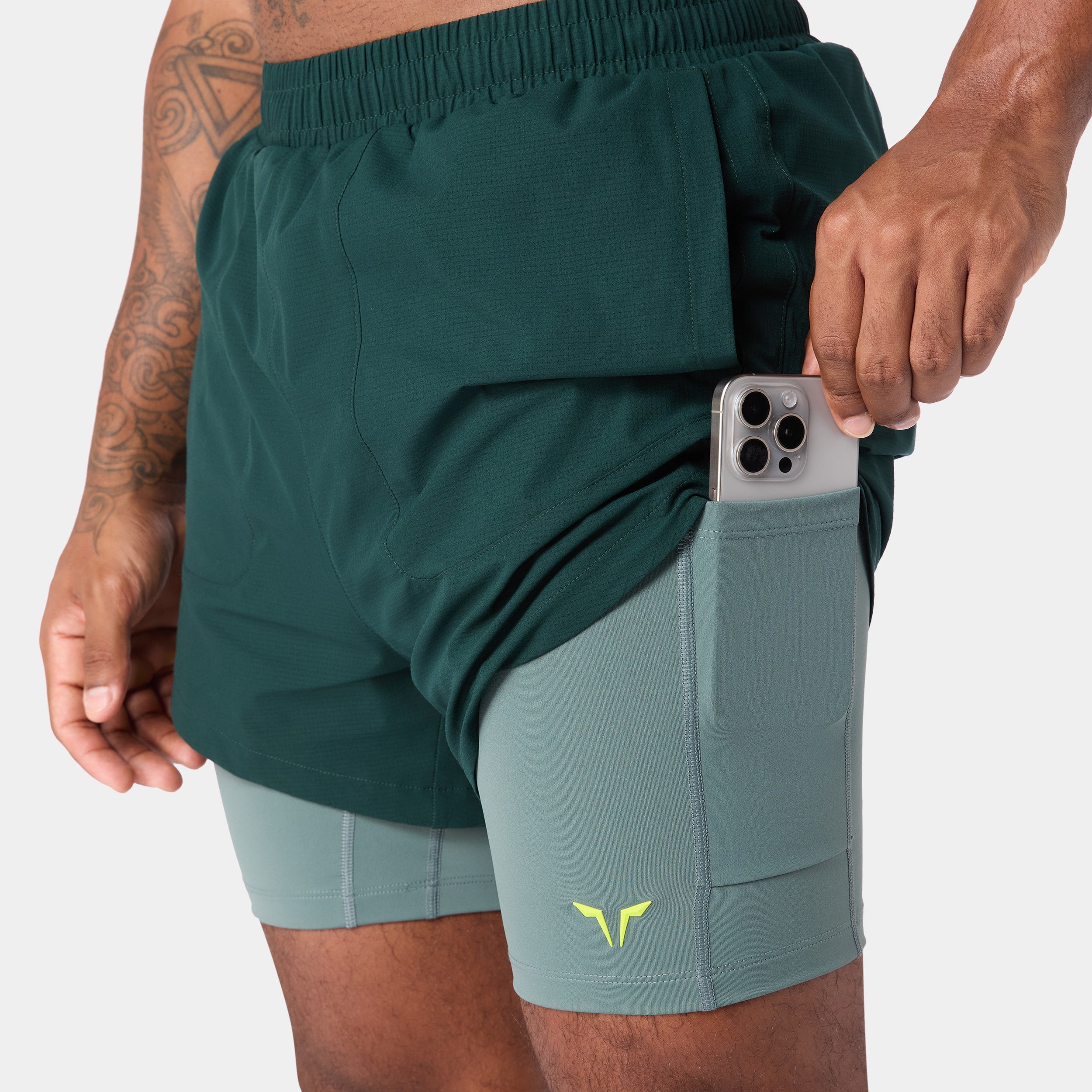 Mens Neotech Performance 2 in 1 5 inch Short