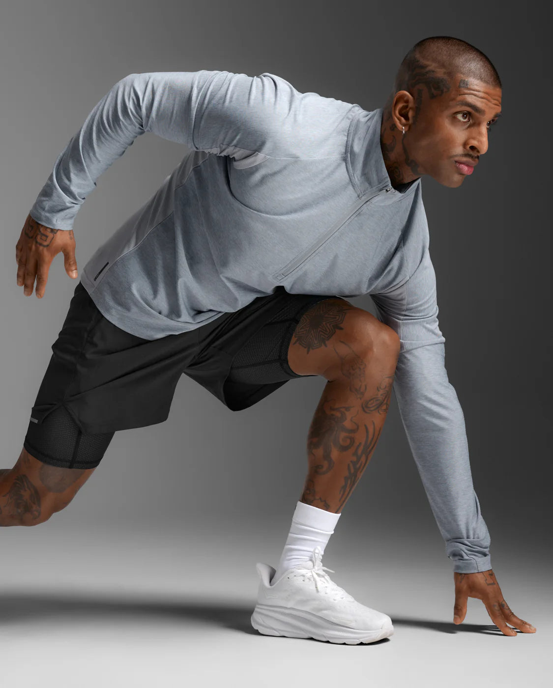 Mens Aero Mesh 1/2 Zip Top