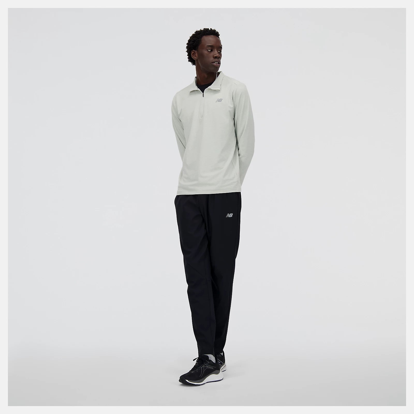 Mens SpaceDye 1/4 Zip Longsleeve