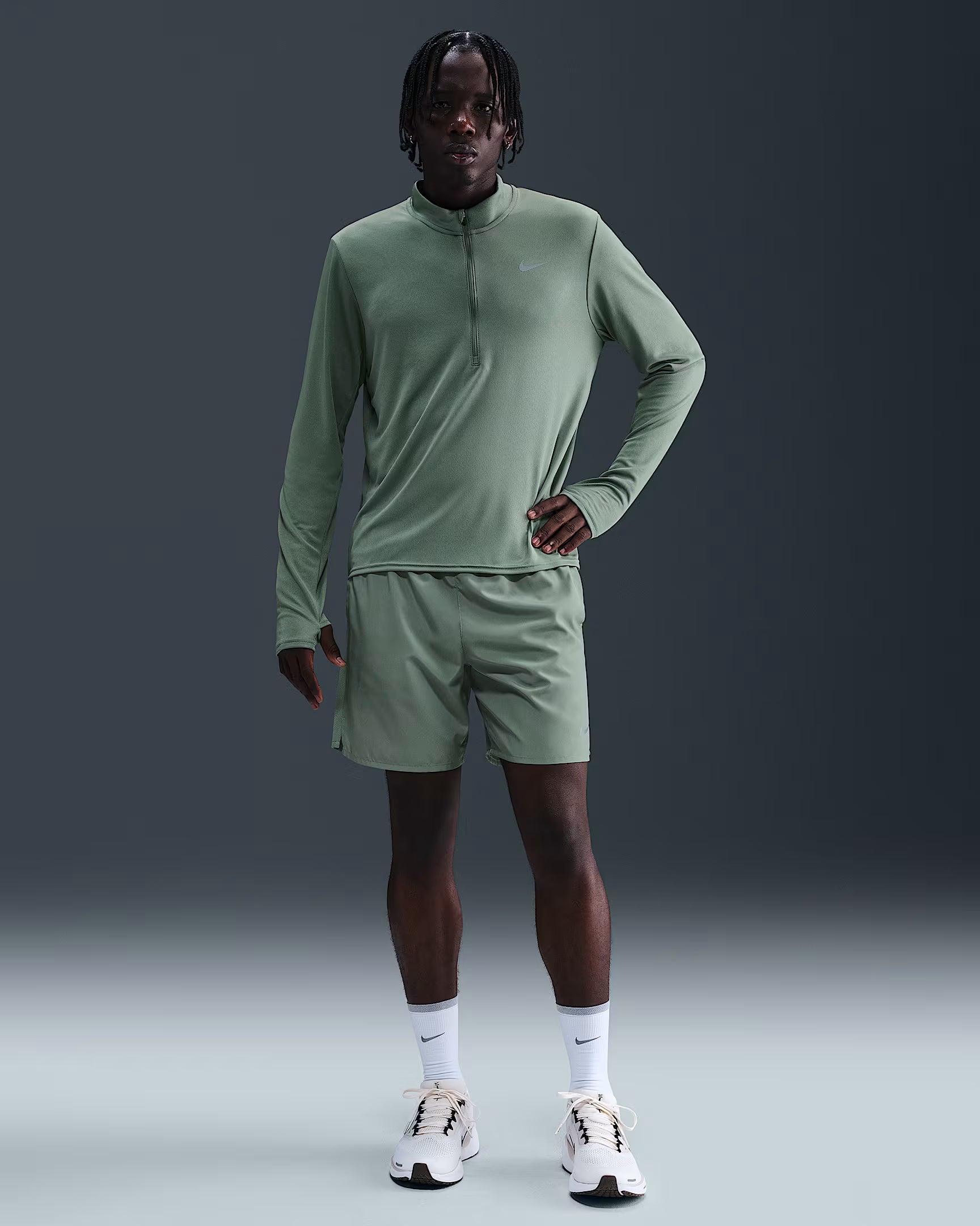 Mens Dri-Fit pacer Half Zip Top