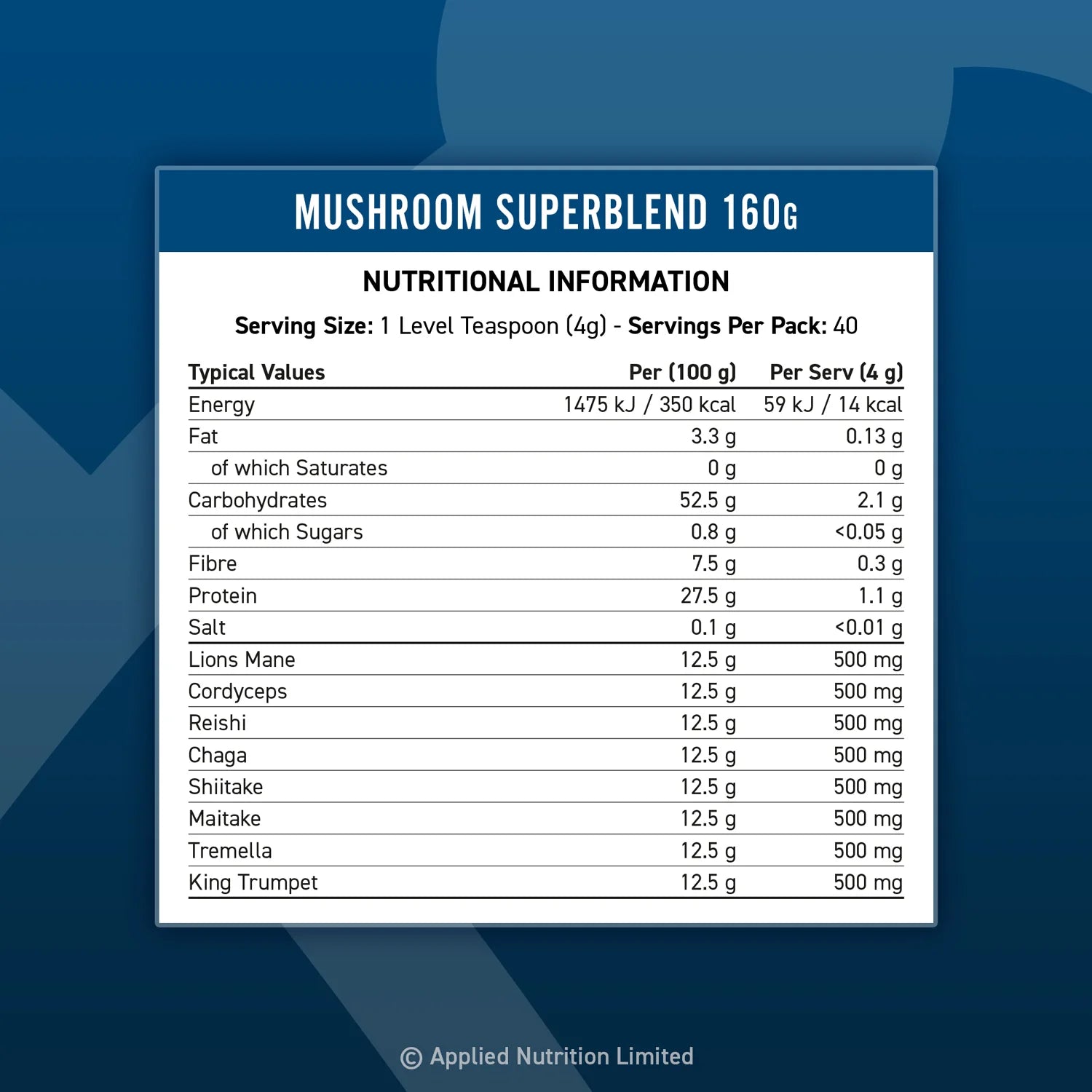 Mushroom Superblend Powder 160 Grams