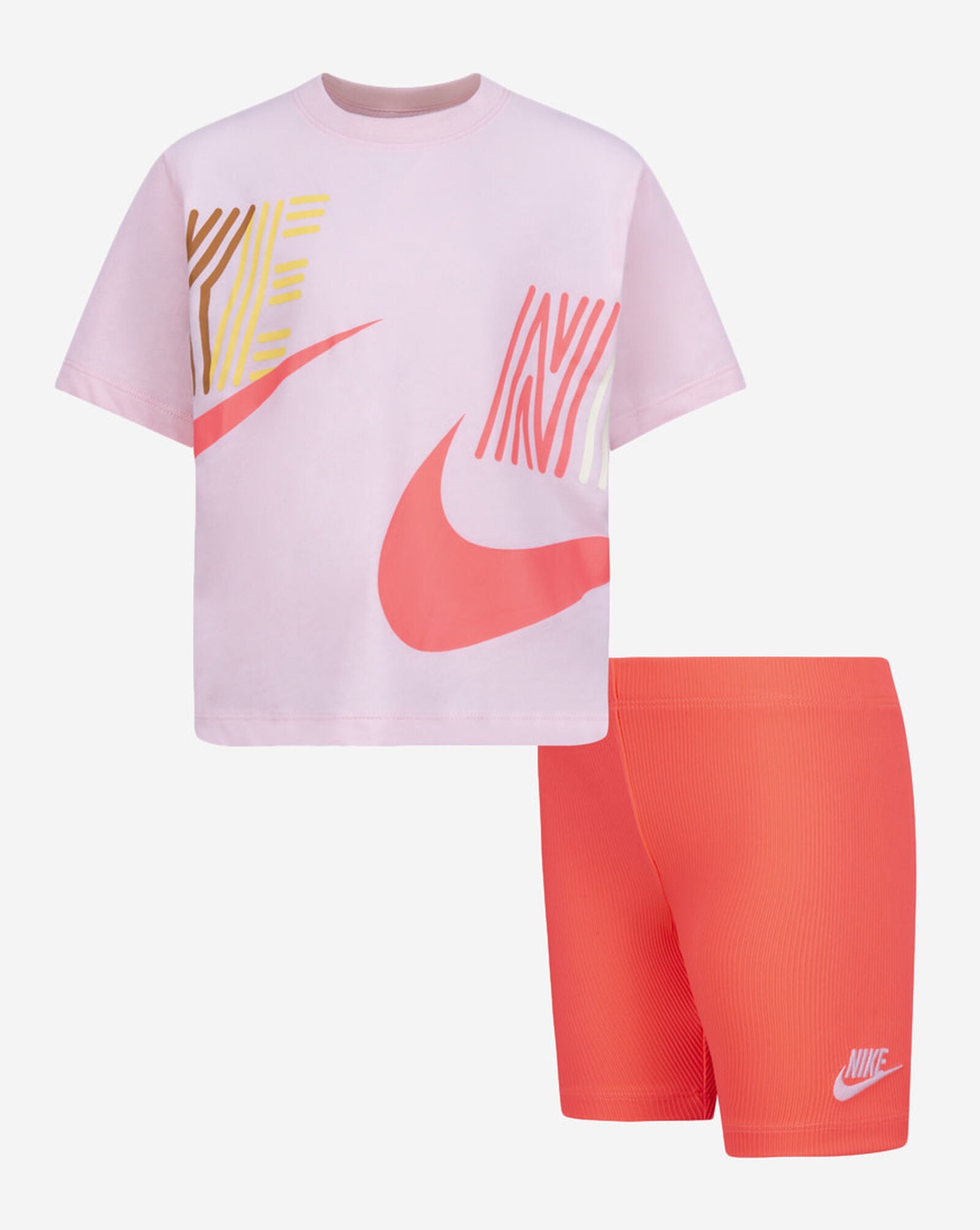 Girls Boxy T-Shirt Shorts Set