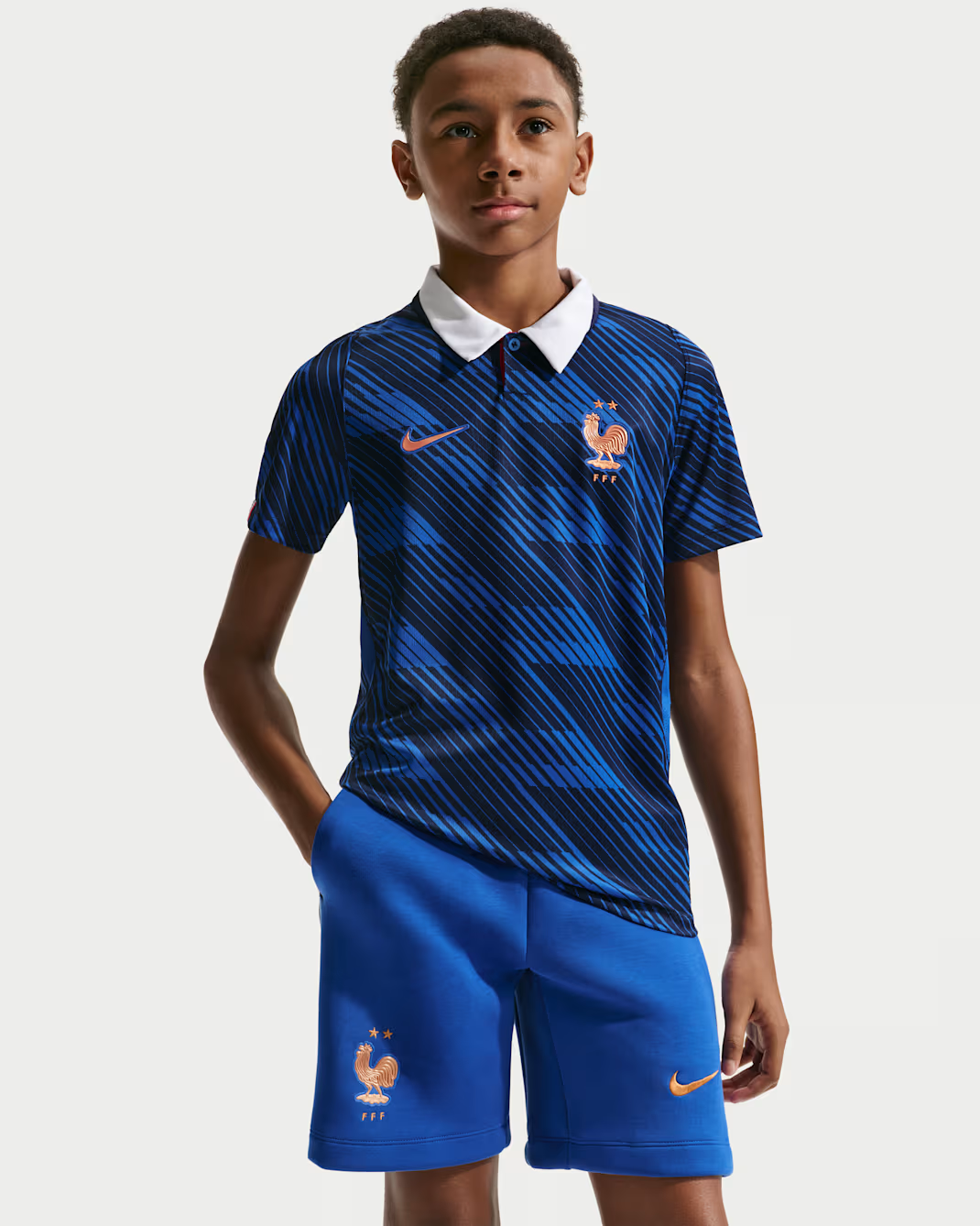 Junior France FFF Home 25/26 Replica Jersey