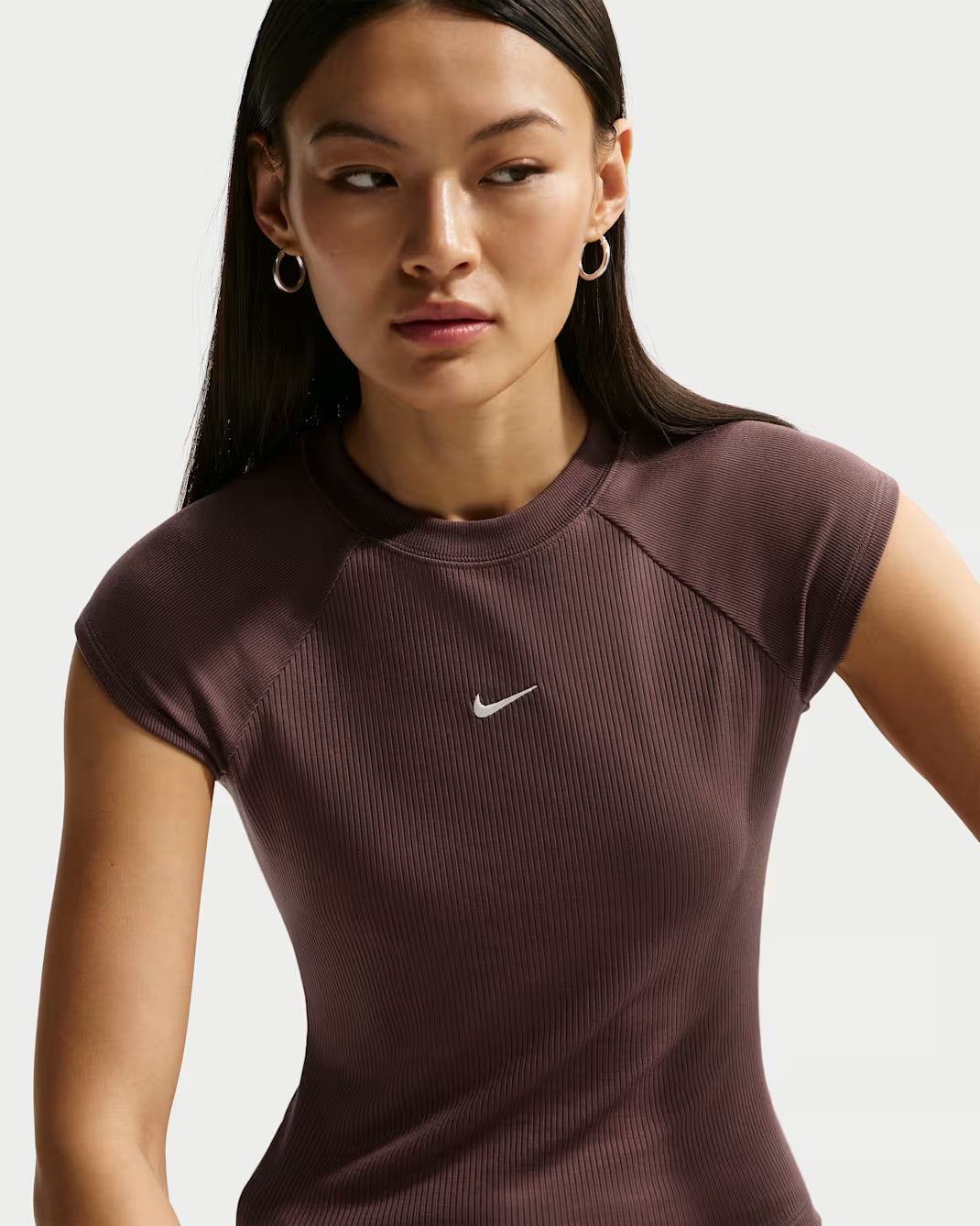 Womens Nike Chill Rib Short Sleeve Tshirt