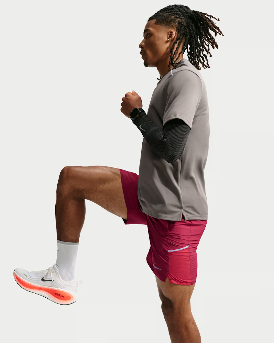 Mens Dri-Fit Miler 7 Inch 2 in 1 Short
