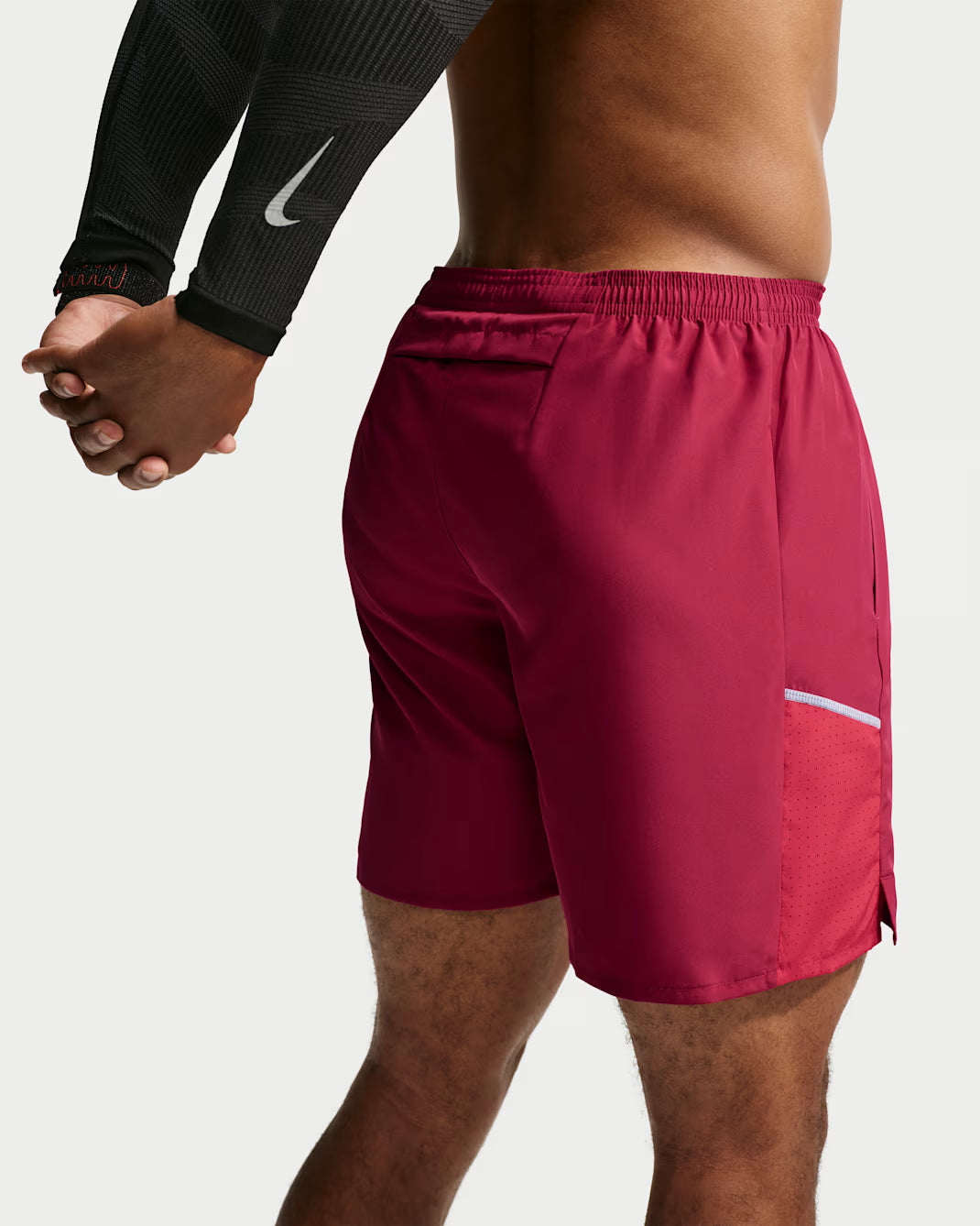 Mens Dri-Fit Miler 7 Inch 2 in 1 Short