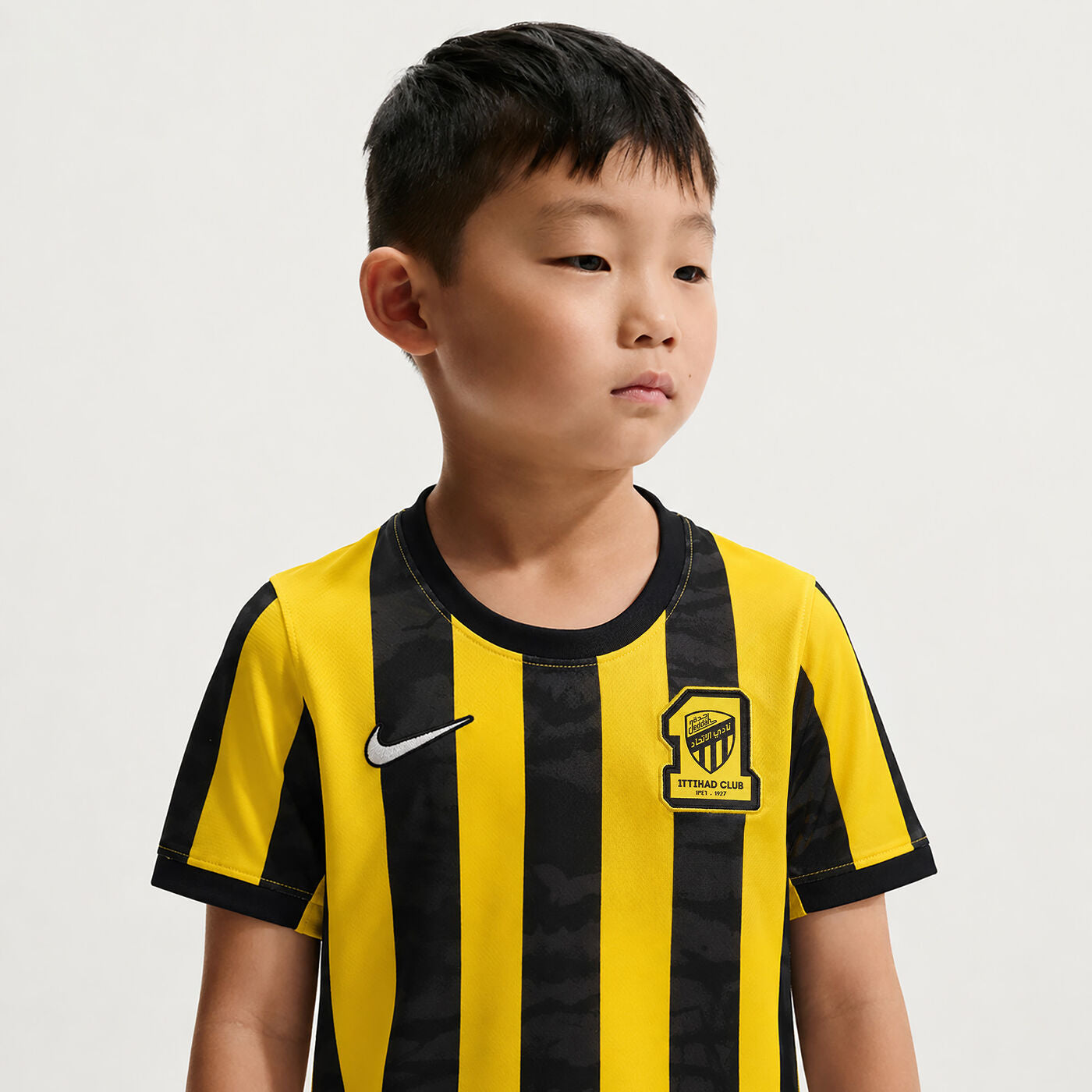 Kids Al Ittihad Home 25/26 Replica Set