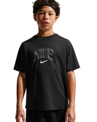 Junior Boys Training Dri Fit Big Logo Short Sleeve Tshirt