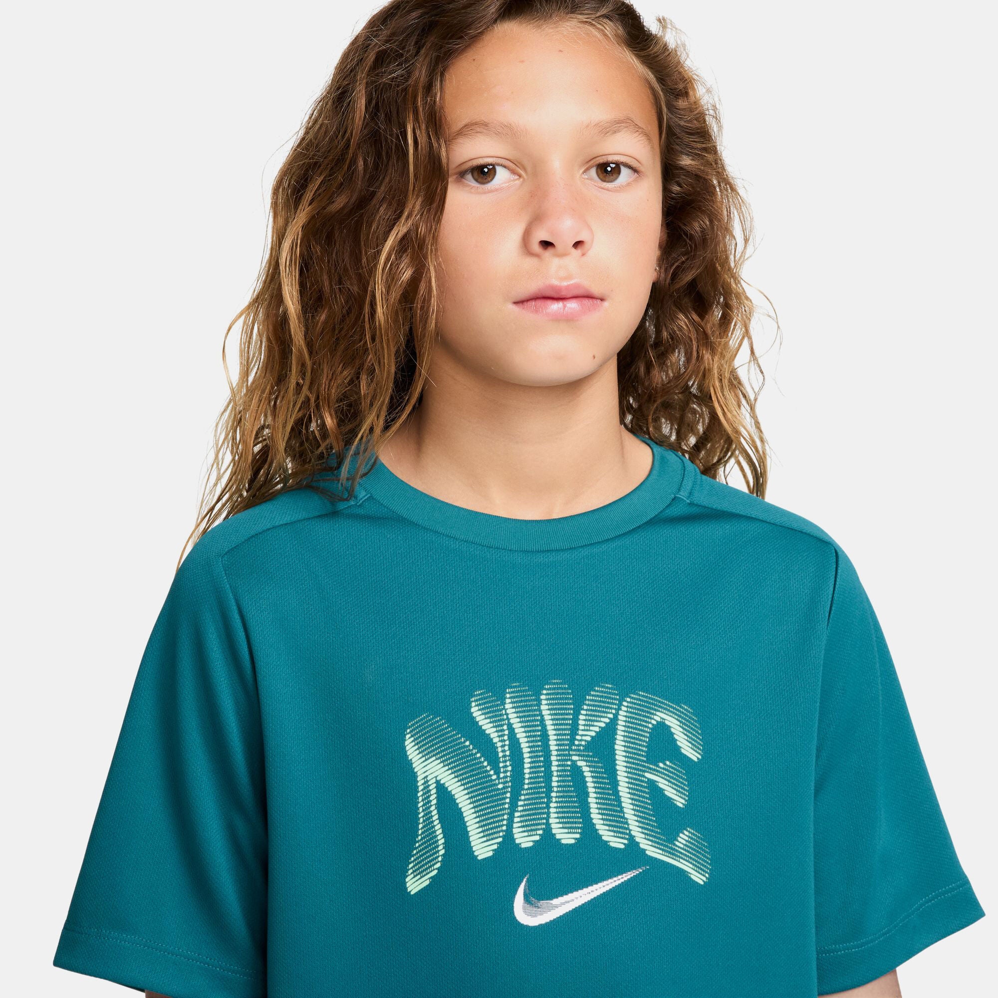 Junior Boys Training Dri Fit Big Logo Tshirt