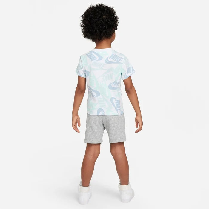 Boys Sportswear Printed T-shirt & Short Set