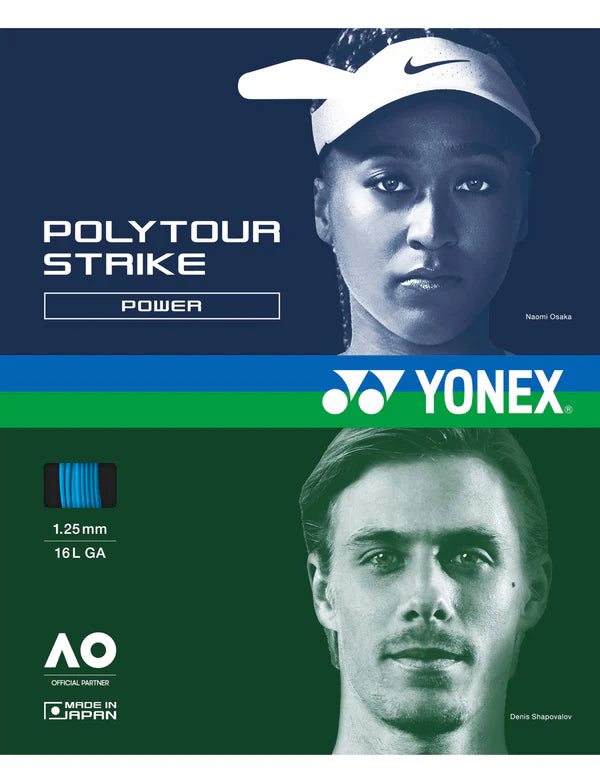 Polytour Strike 12 Meter Blue Tennis String