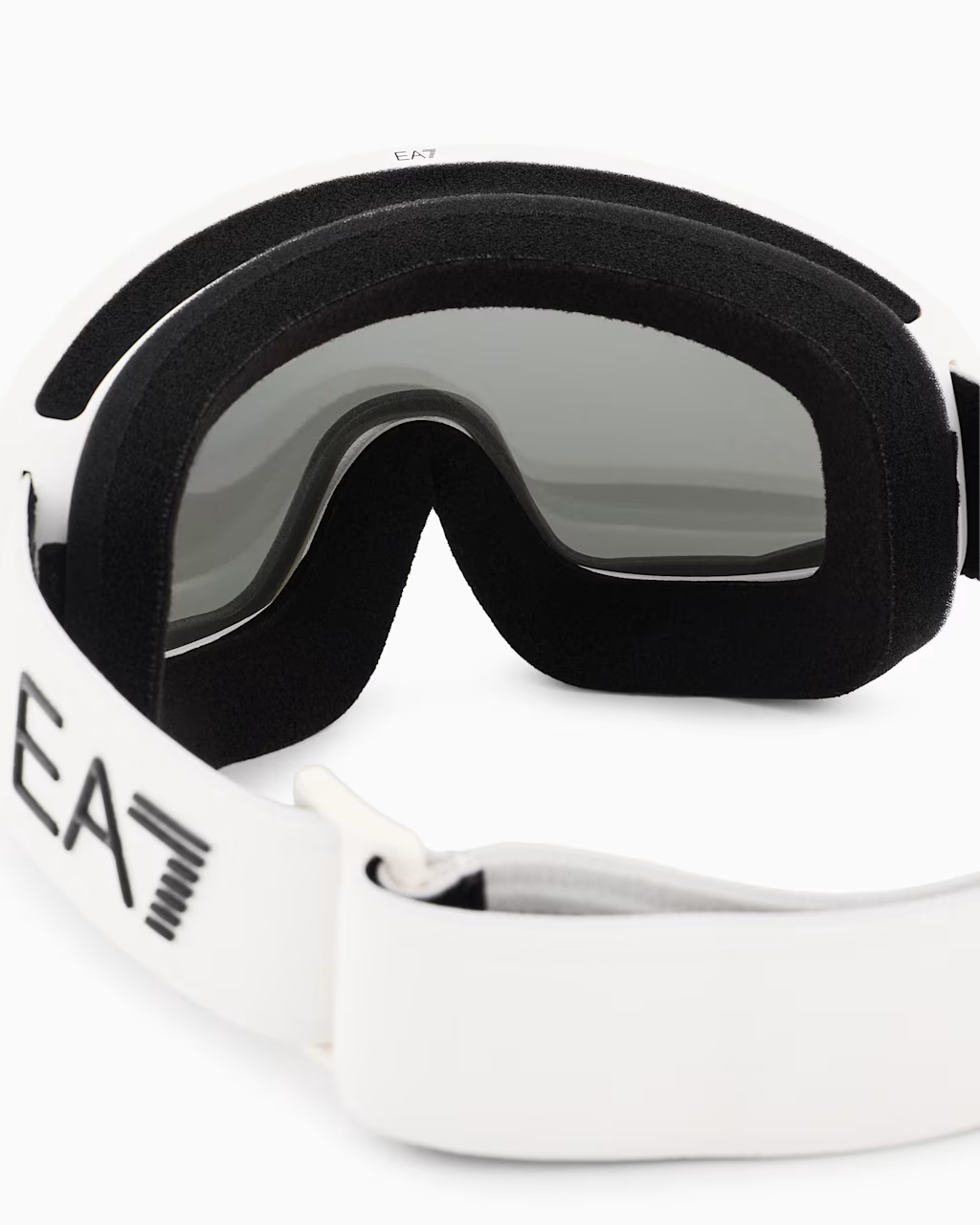 Shiny White Frame High Silver Lens Snow Goggle