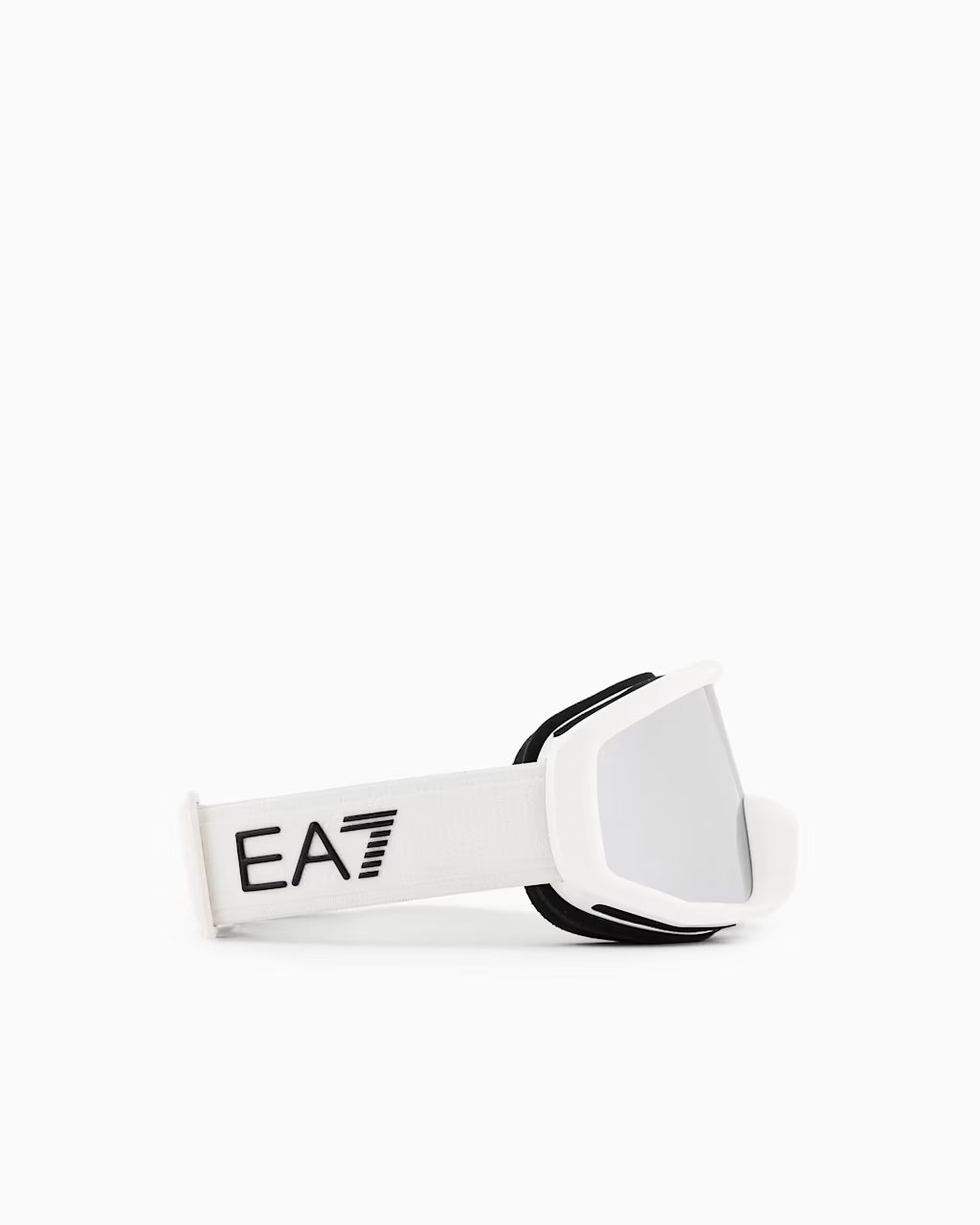 Shiny White Frame High Silver Lens Snow Goggle